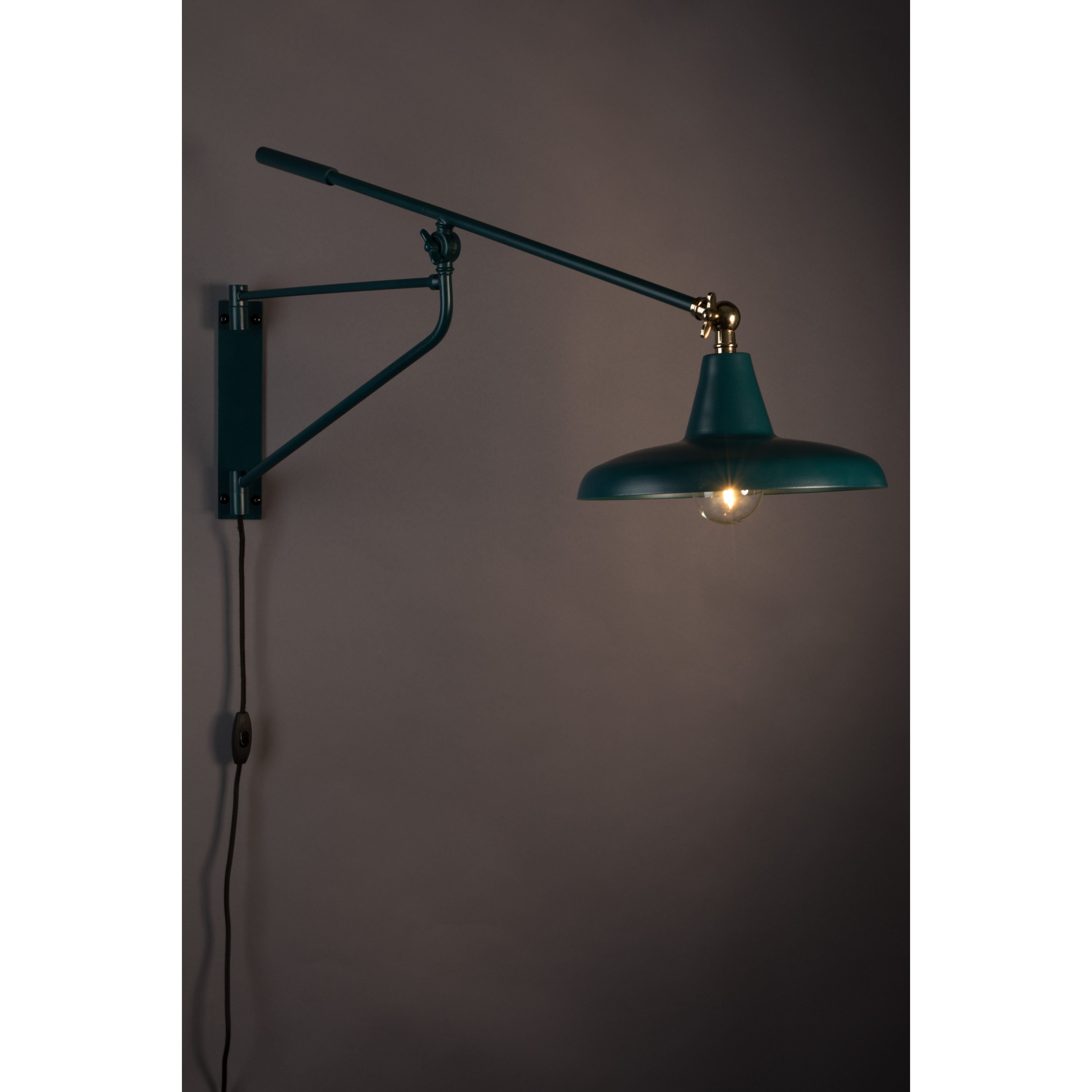 Wandlamp hector teal