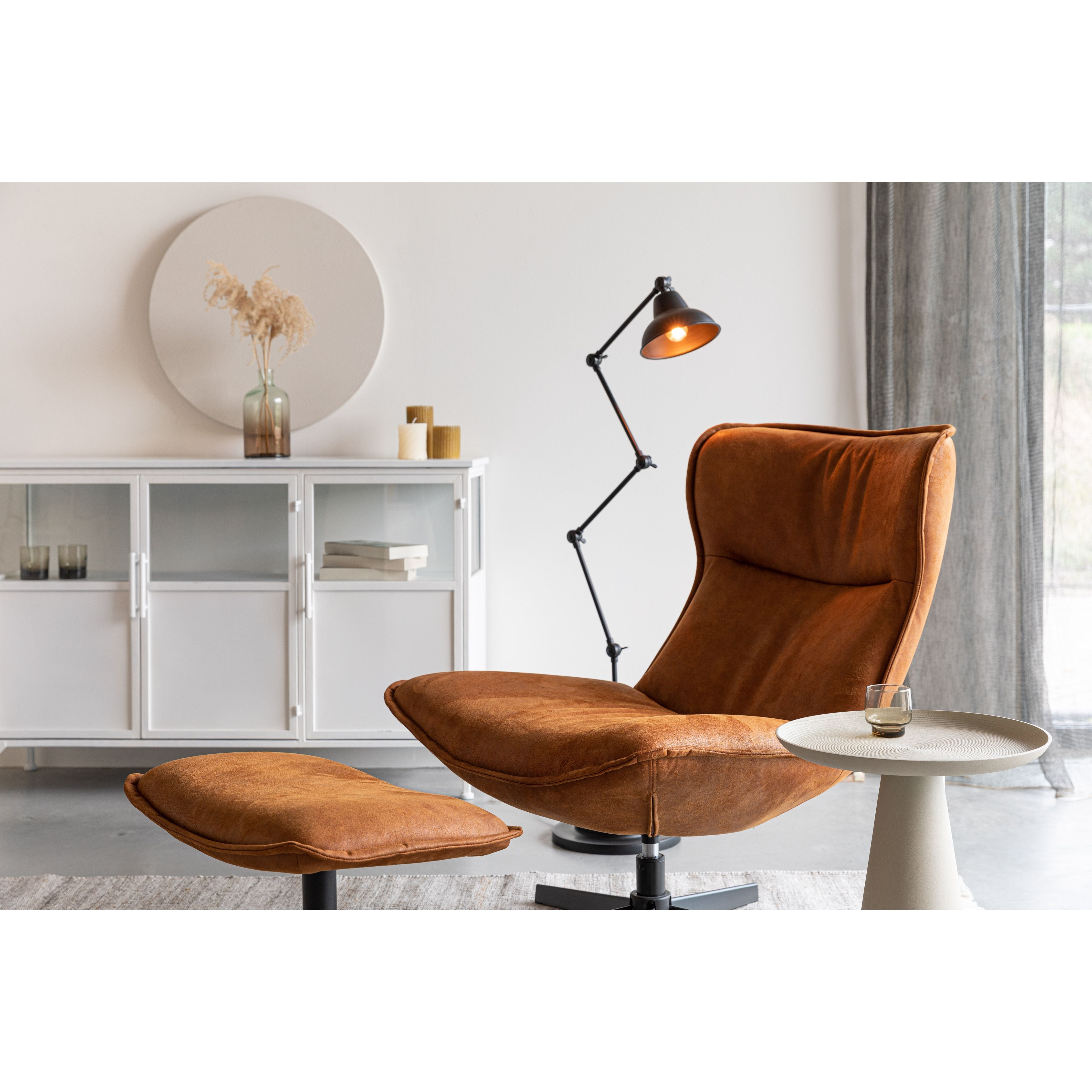 Fauteuil john cognac