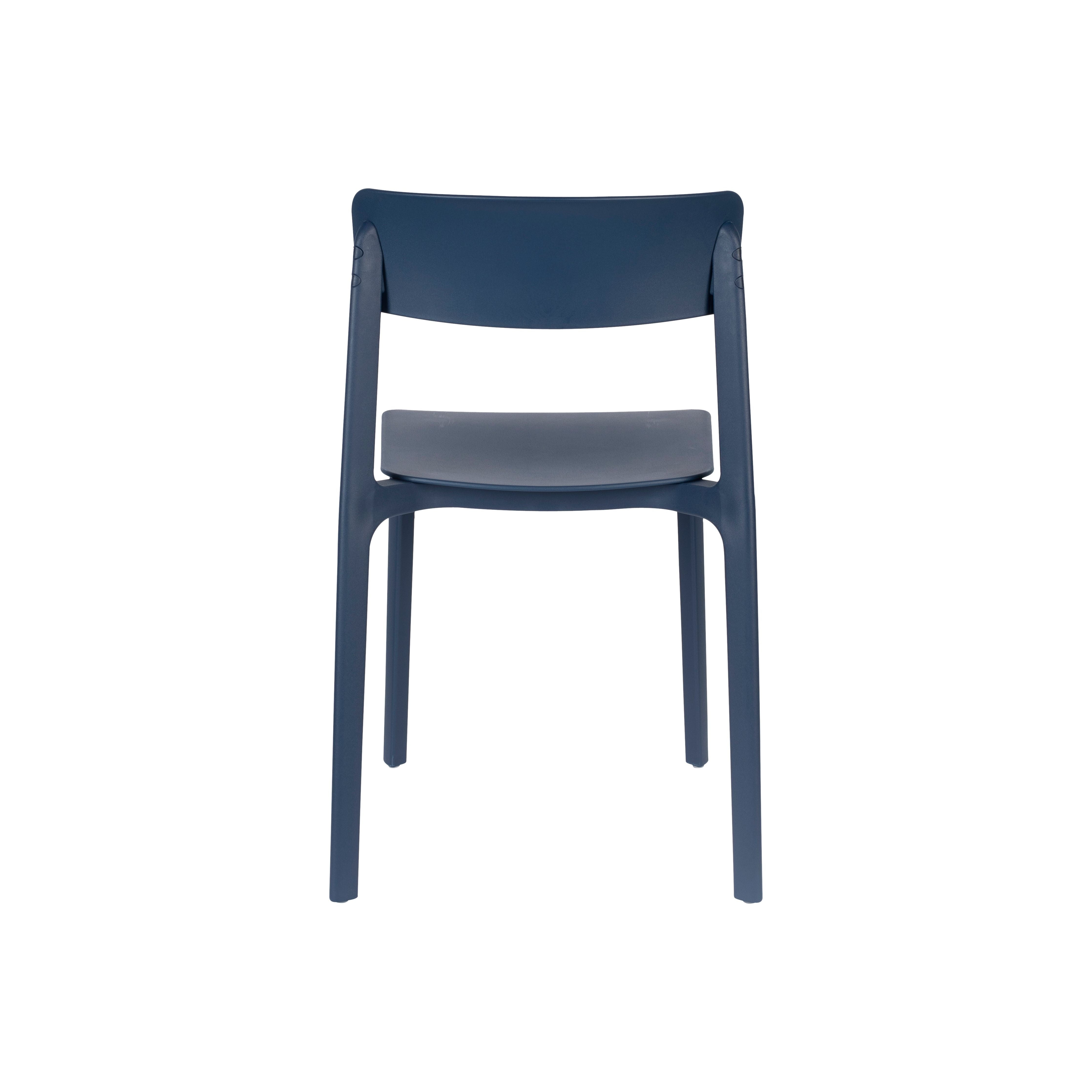 Chair clive dark blue | 4 pieces