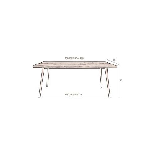 Table alagon 180x90