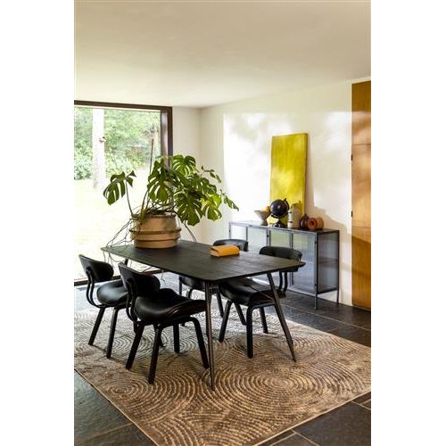 Table roger 200x90 black