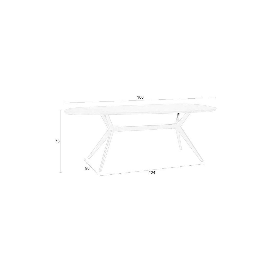 Table chase organic rectangular