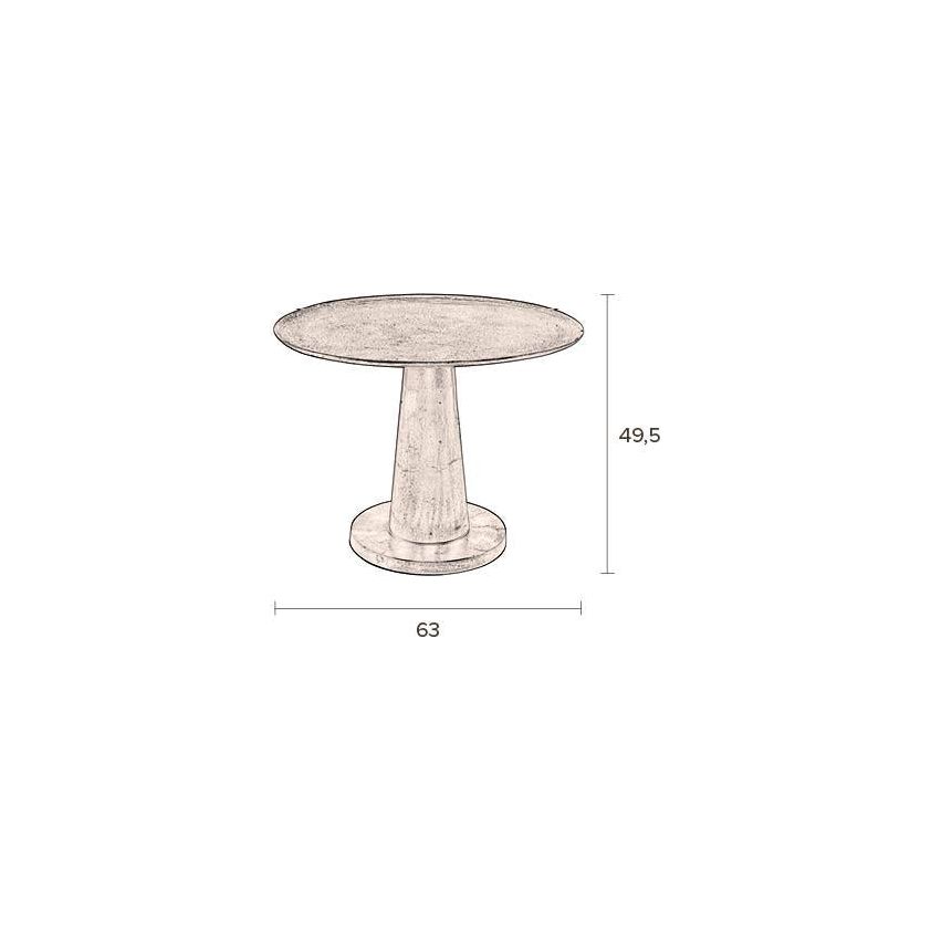 Sidetable brute nickel