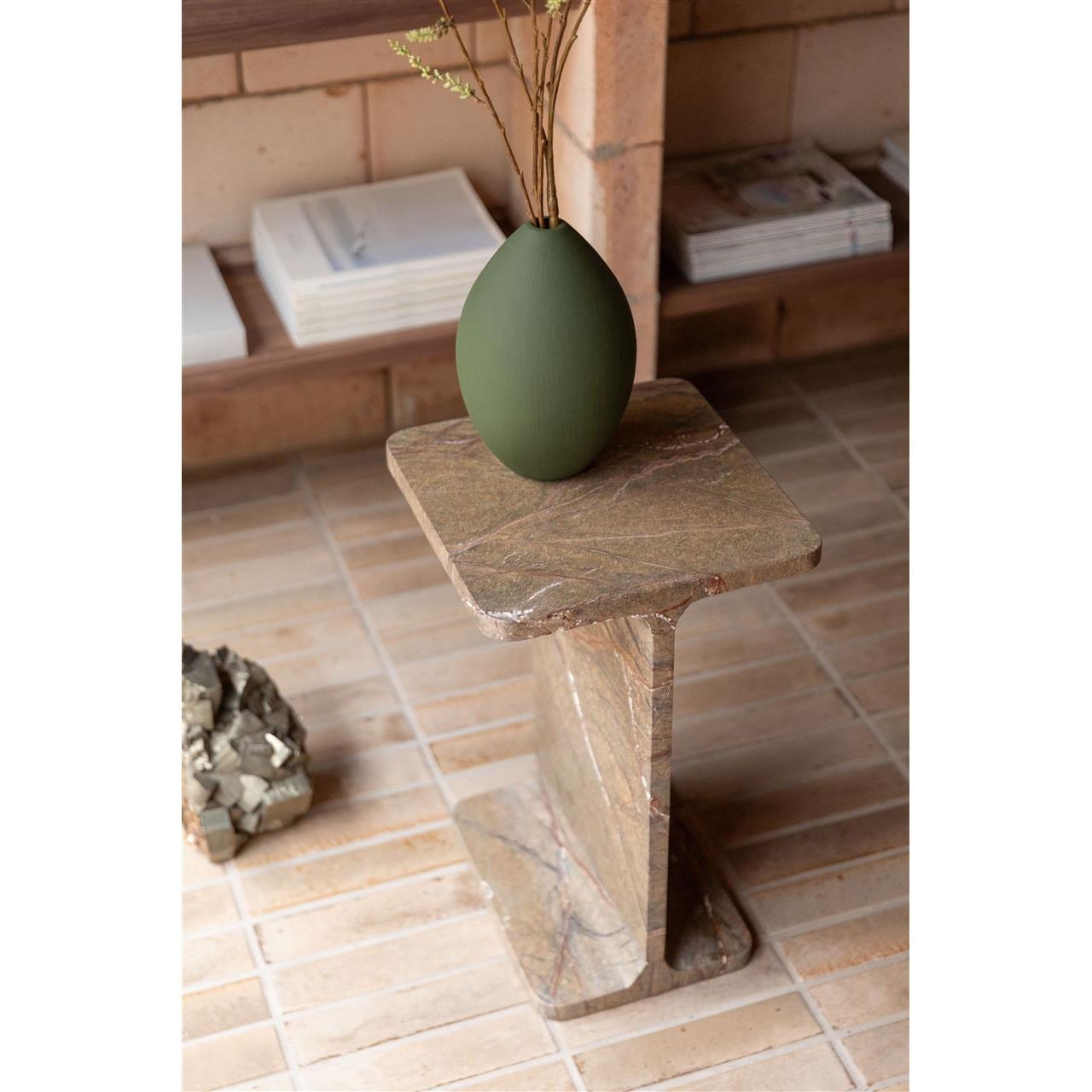 Sidetable satpura brown marble