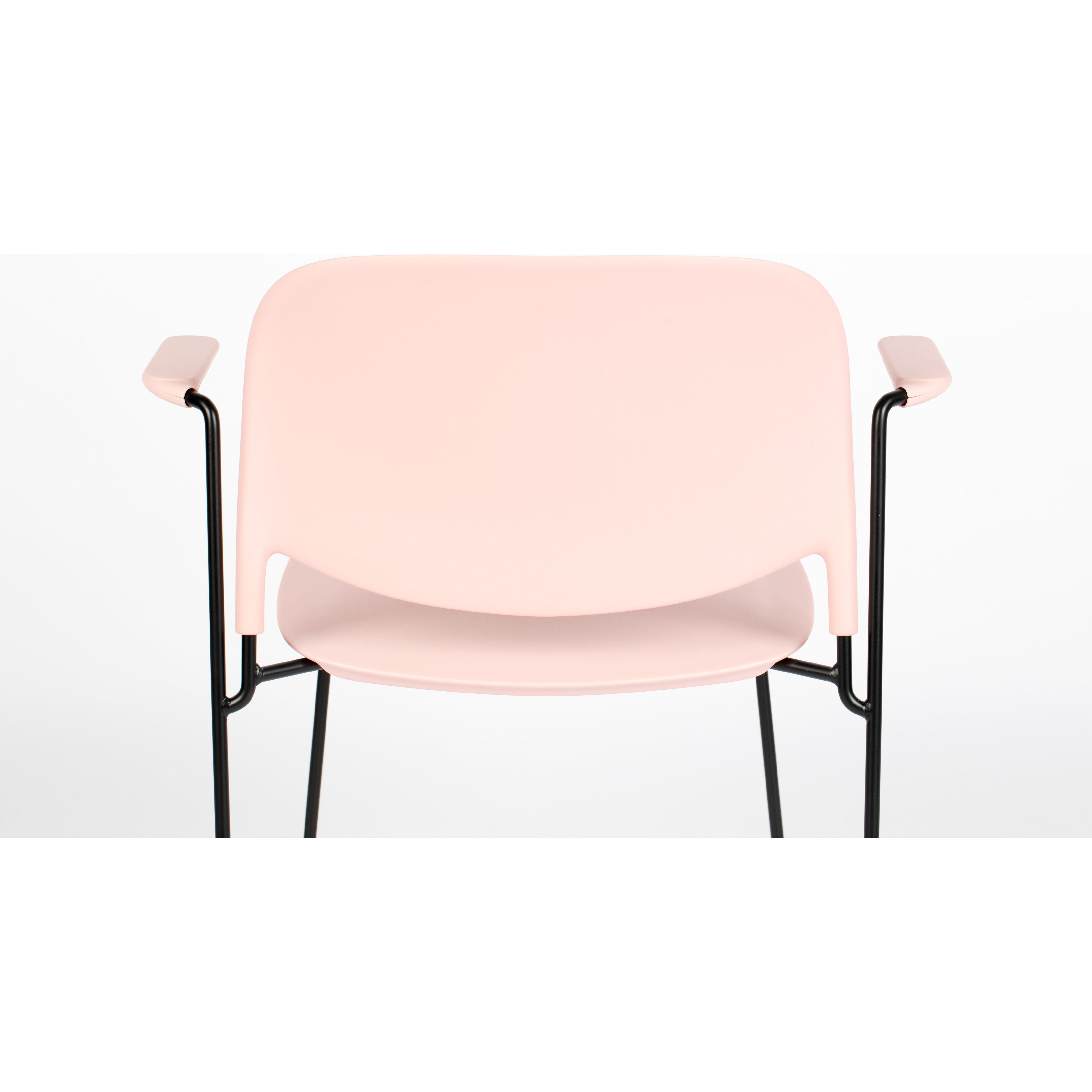 Armchair stacks pink | 4 pieces