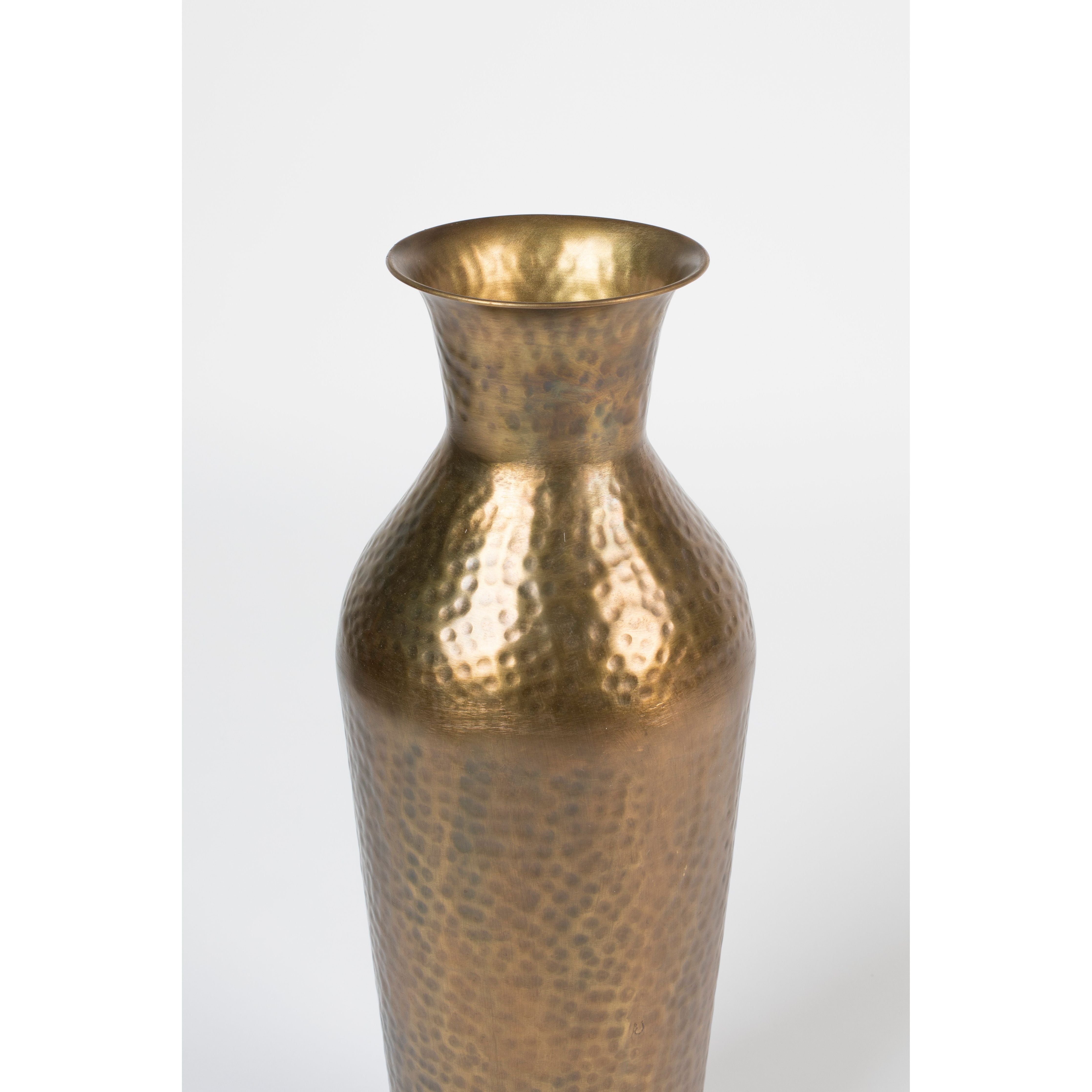 Vase dunja antique brass l