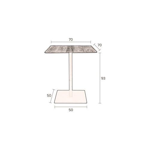 Counter table braza square black