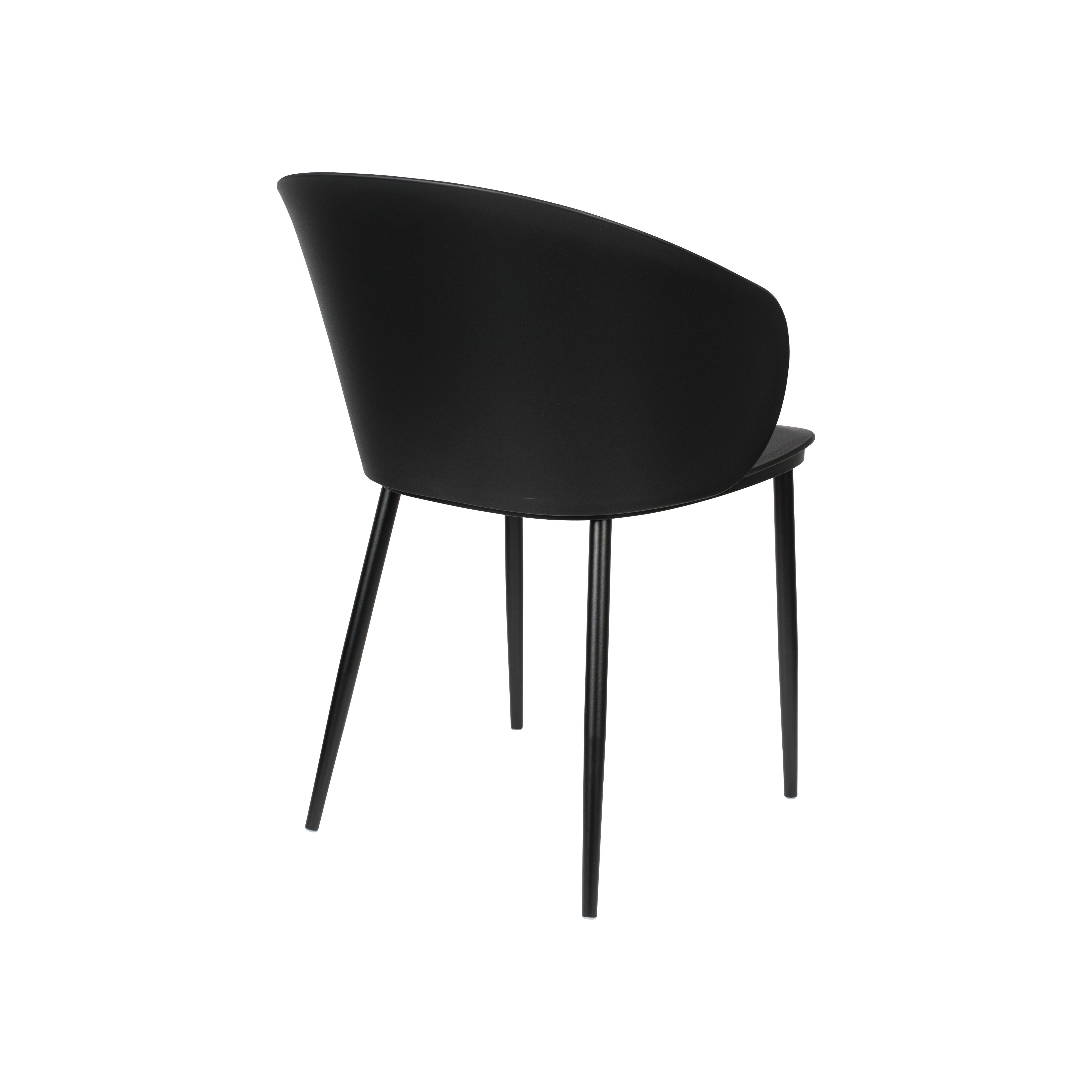 Chair gigi all black | 2 pieces