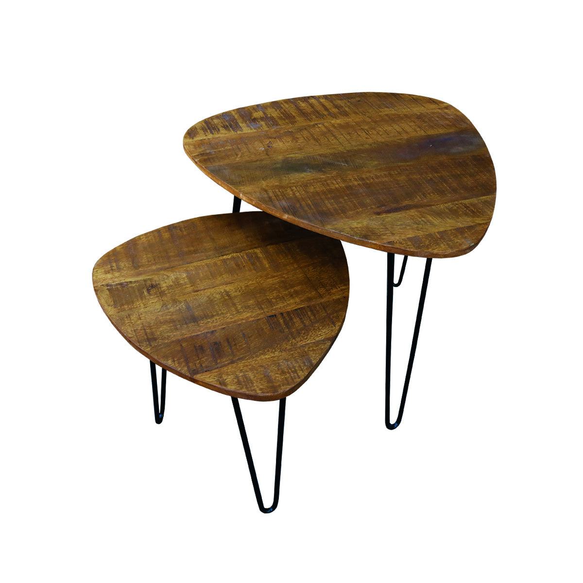 Kick coffee table Daan mango triangle set of 2