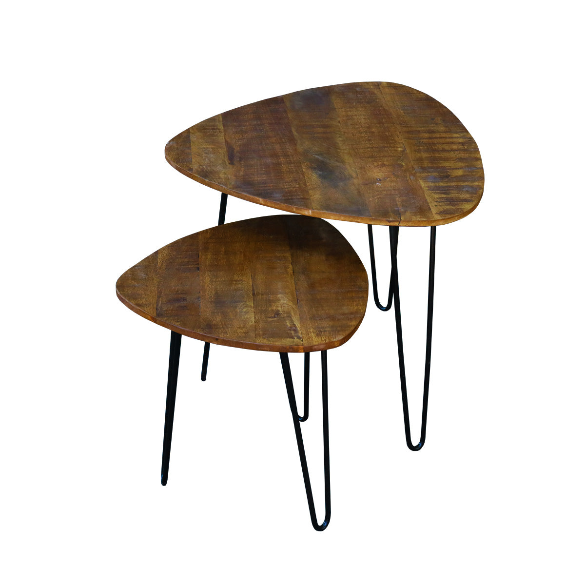 Kick coffee table Daan mango triangle set of 2