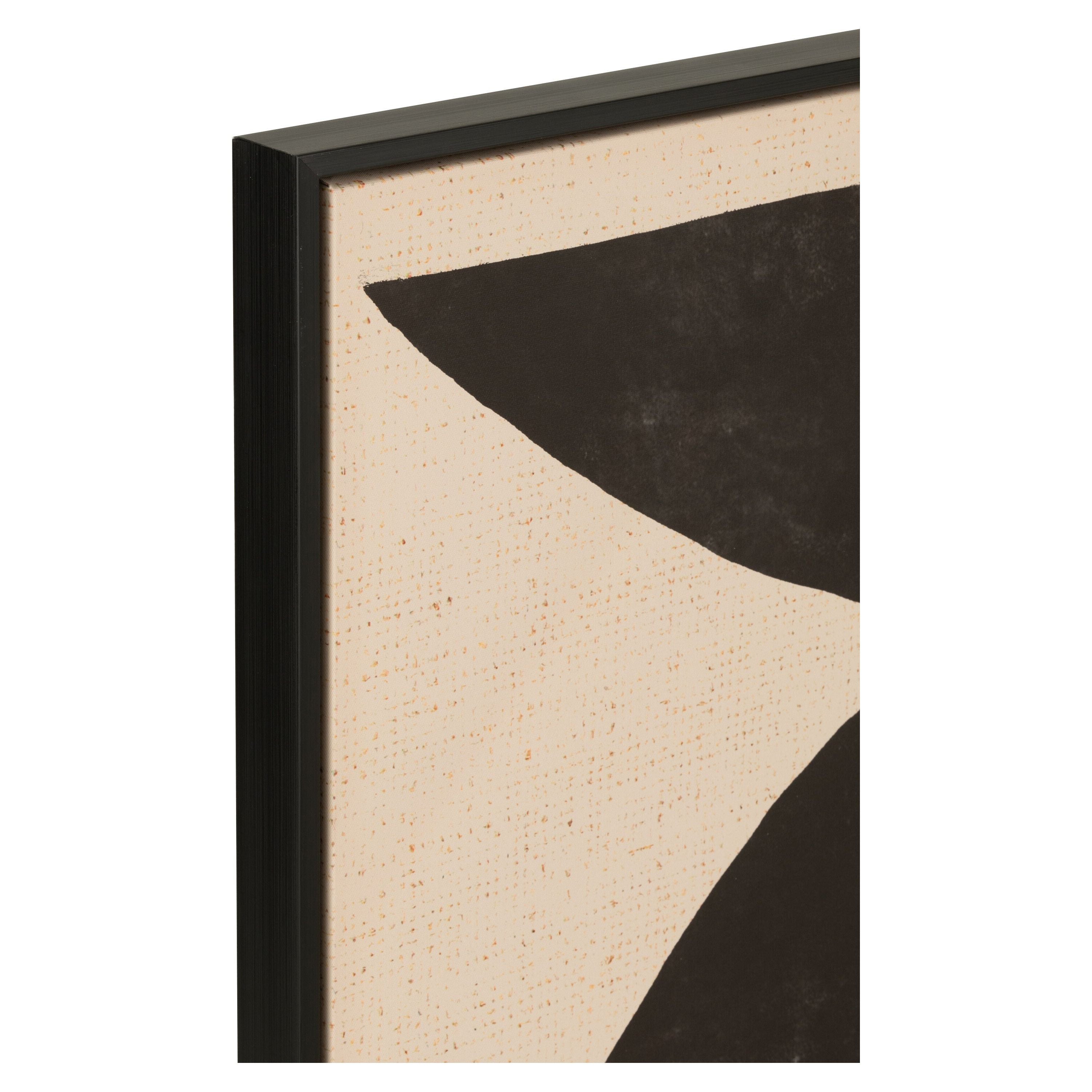 Frame Shapes Ethnic Wood/canvas Brown/black