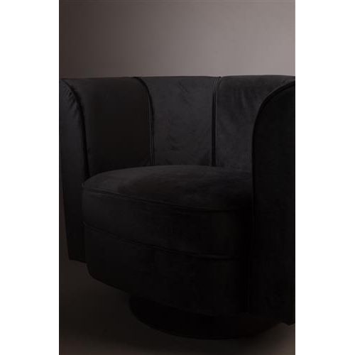 Fauteuil flower black