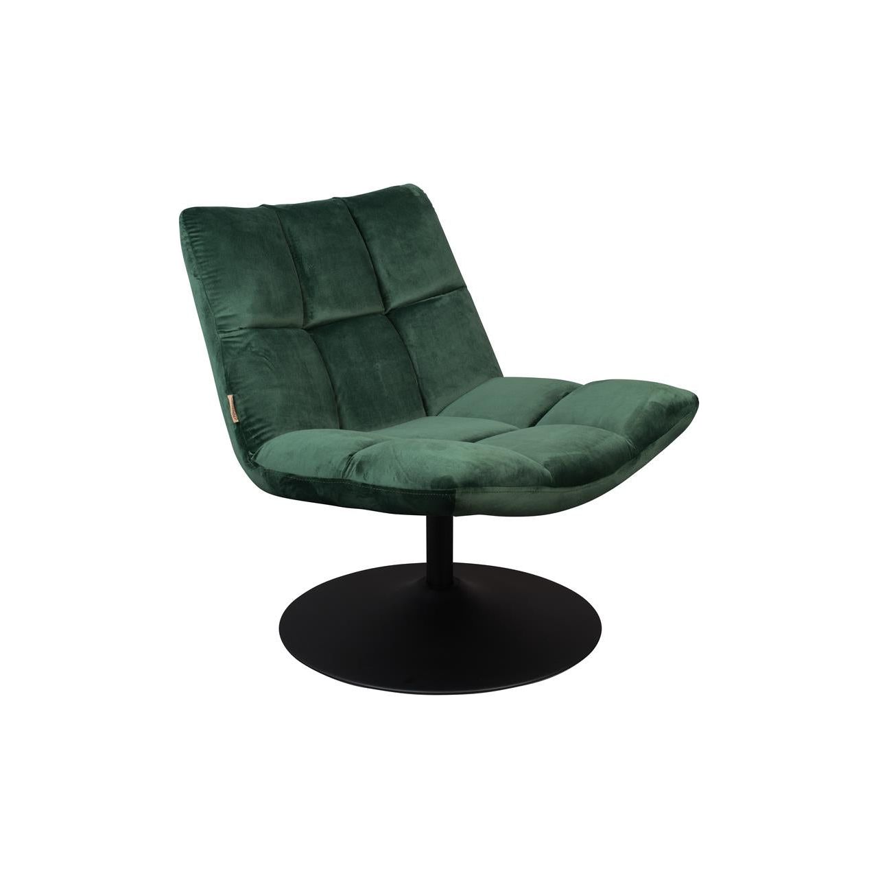 Armchair bar velvet green