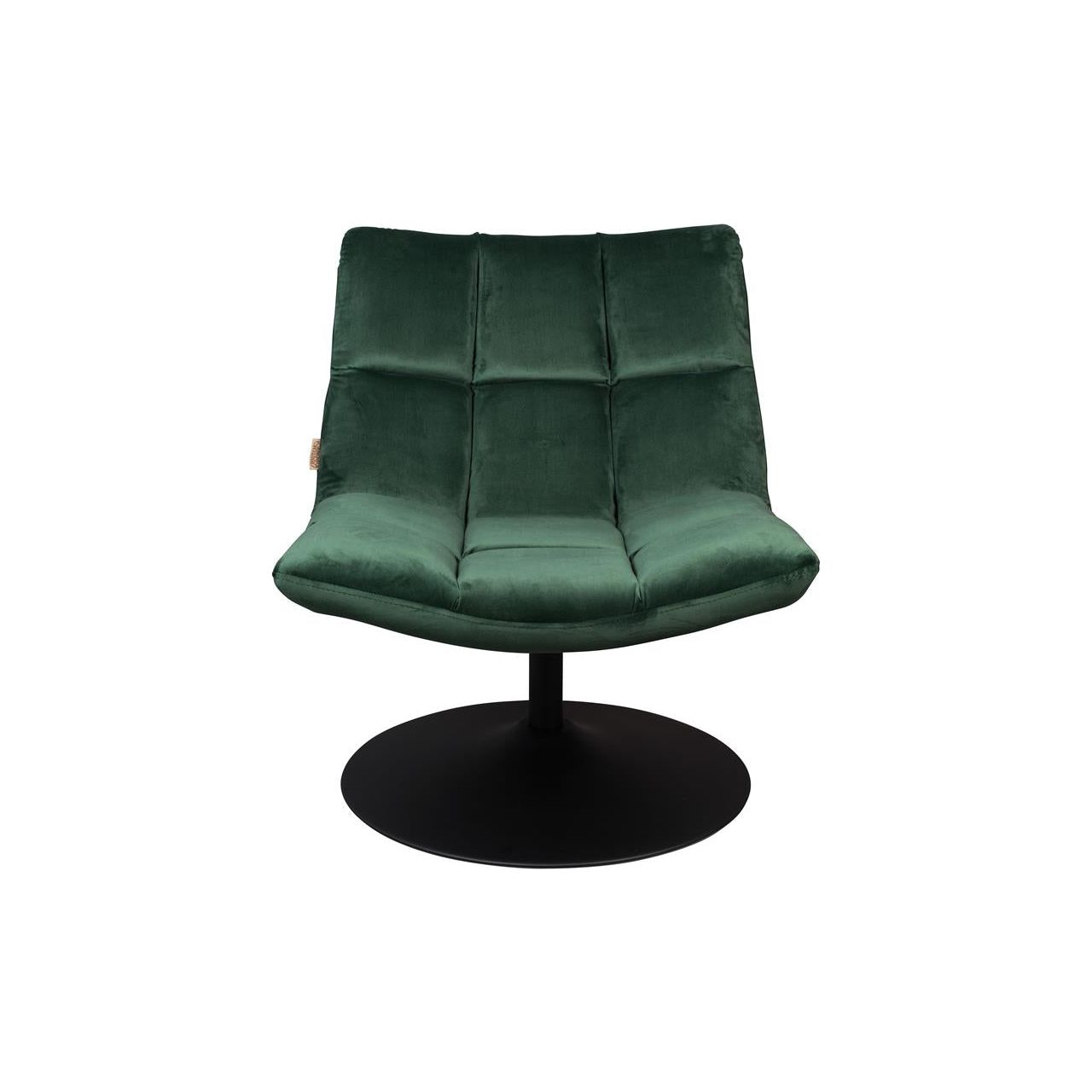 Armchair bar velvet green