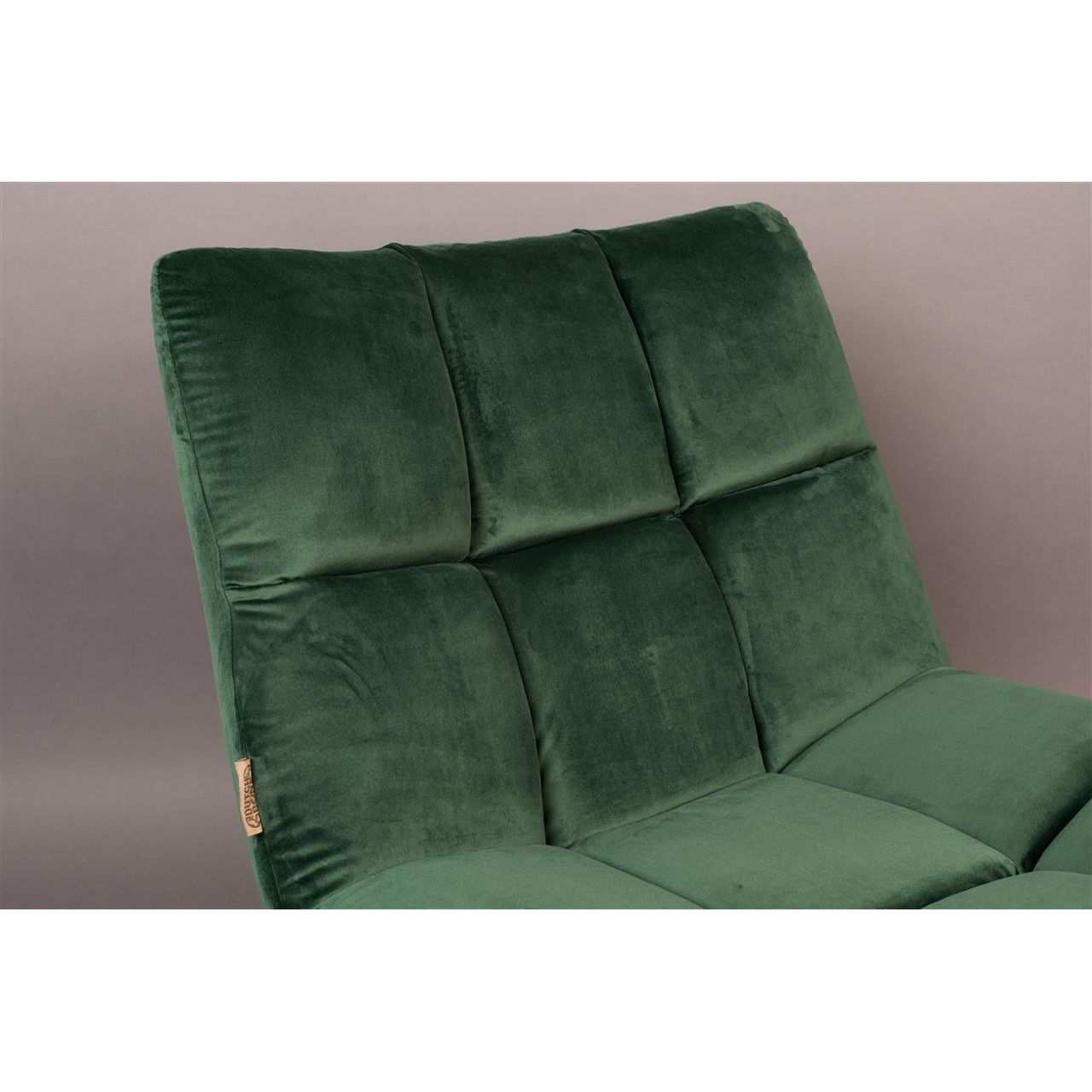 Armchair bar velvet green