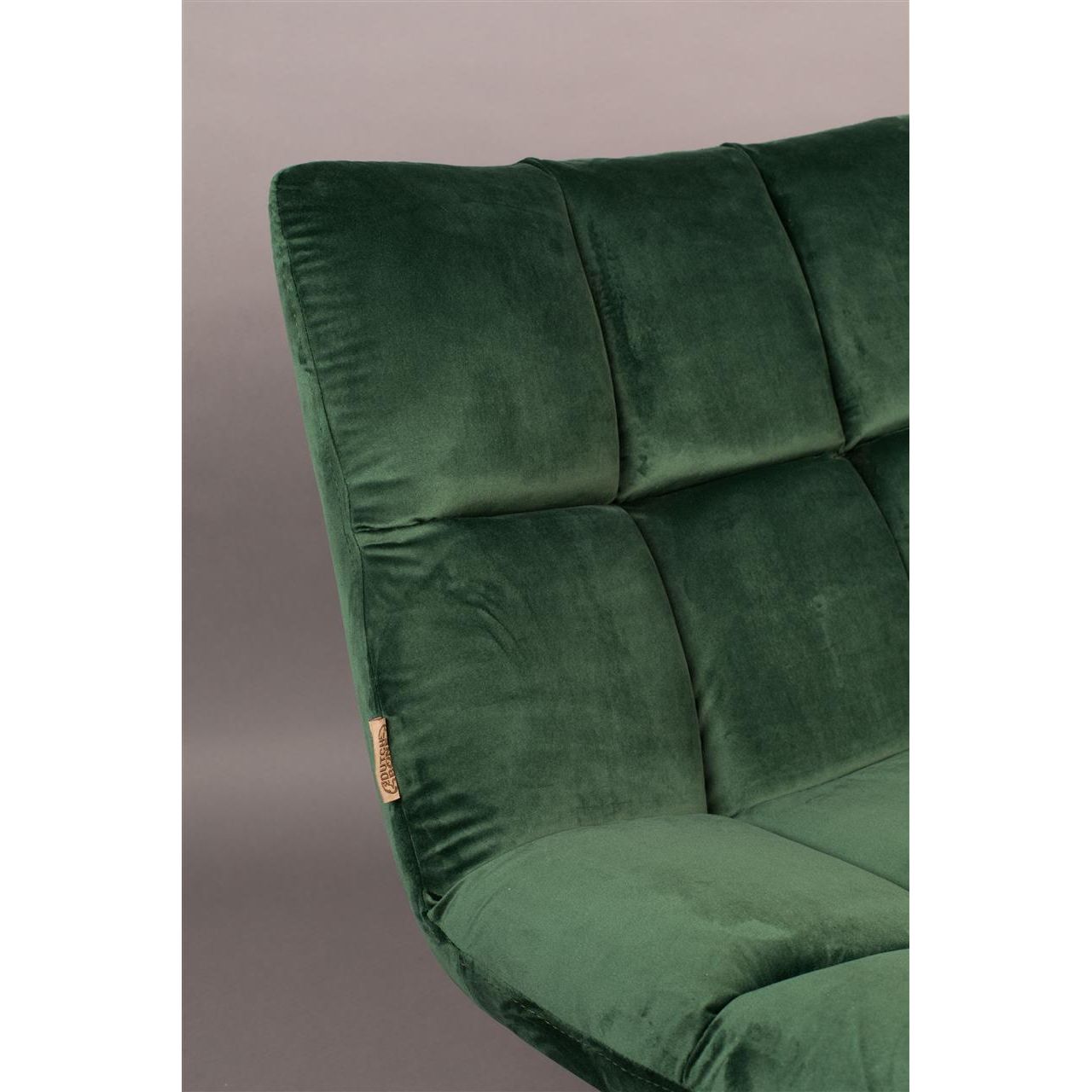 Armchair bar velvet green