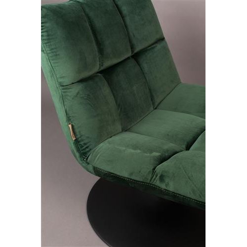 Armchair bar velvet green