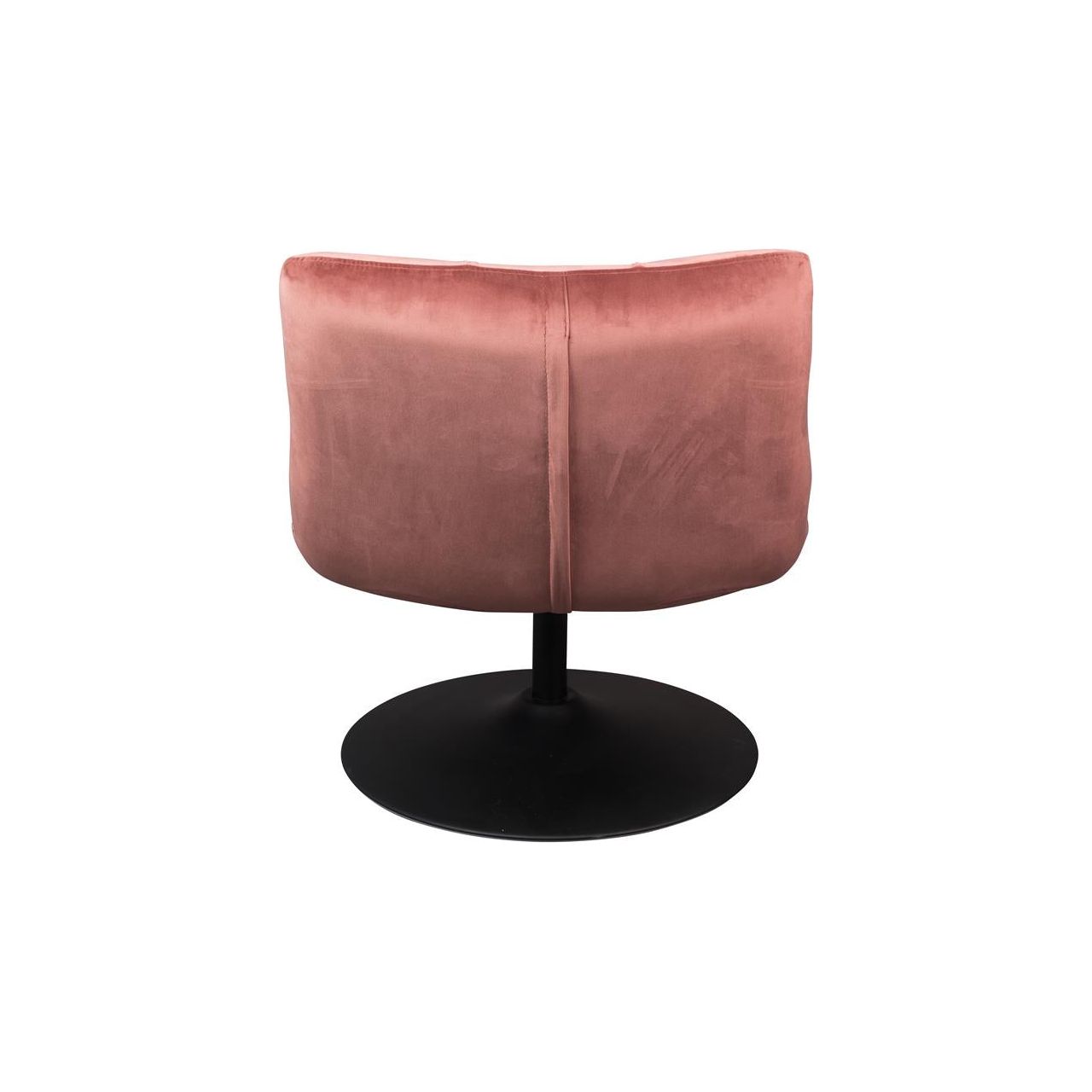 Fauteuil bar velvet old pink