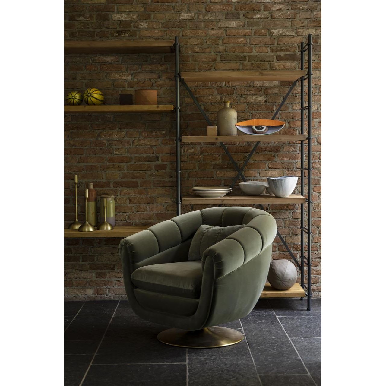 Fauteuil member olive