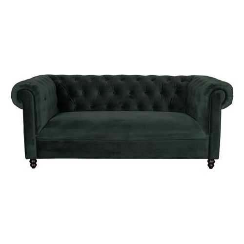 Sofa chester velvet dark green