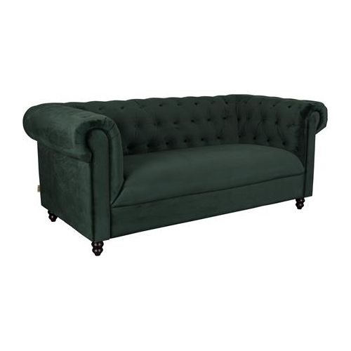 Sofa chester velvet dark green