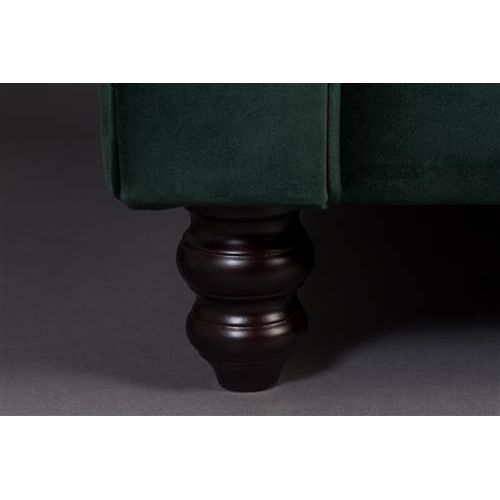 Sofa chester velvet dark green