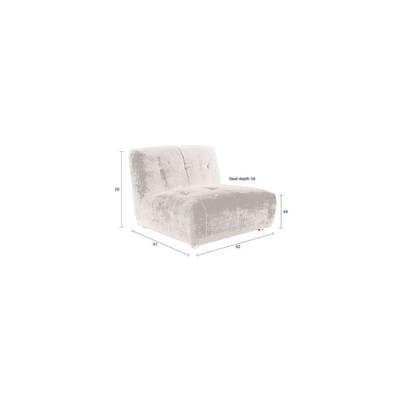 Sofa giada 1-seater terra