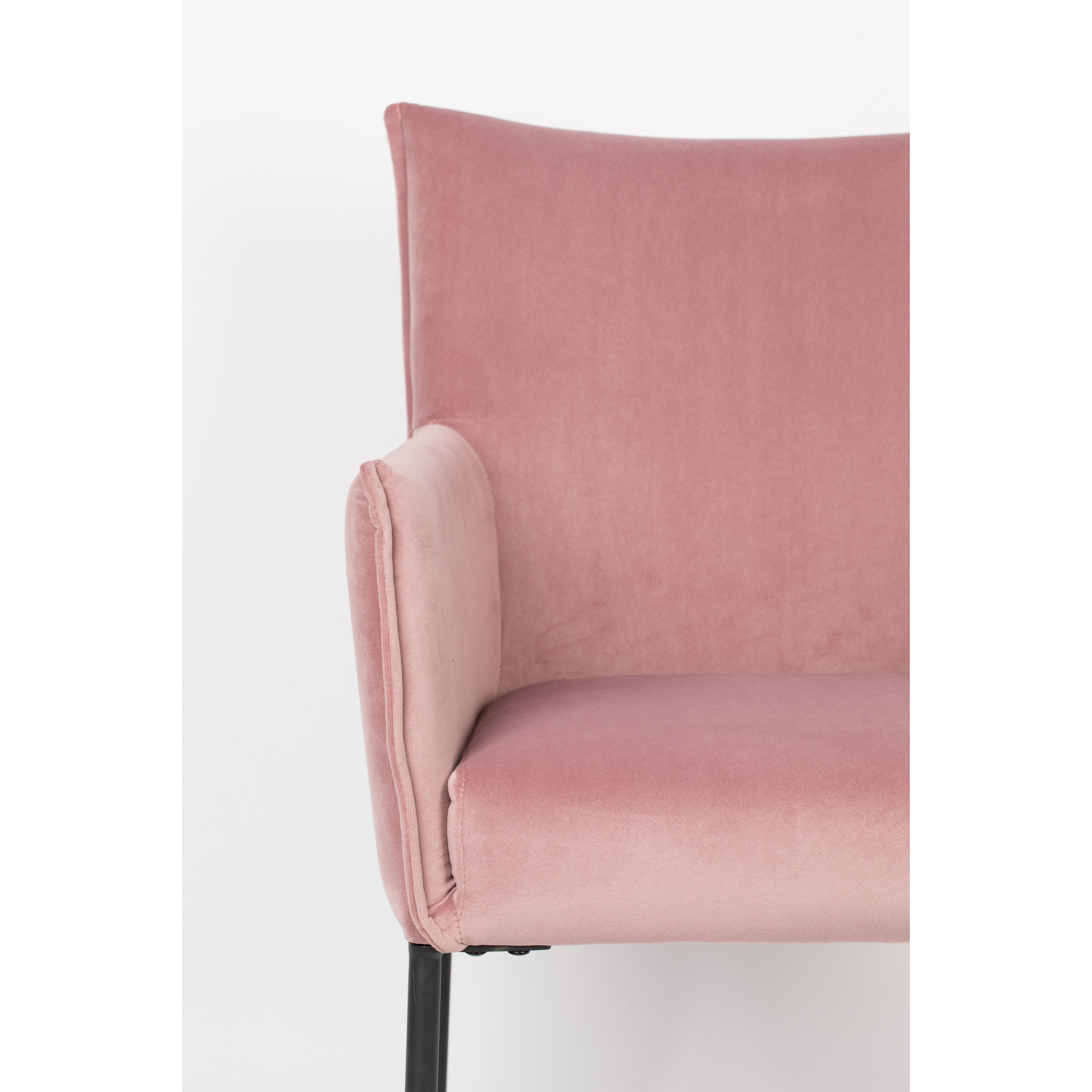 Armchair dion velvet pink | 2 pieces