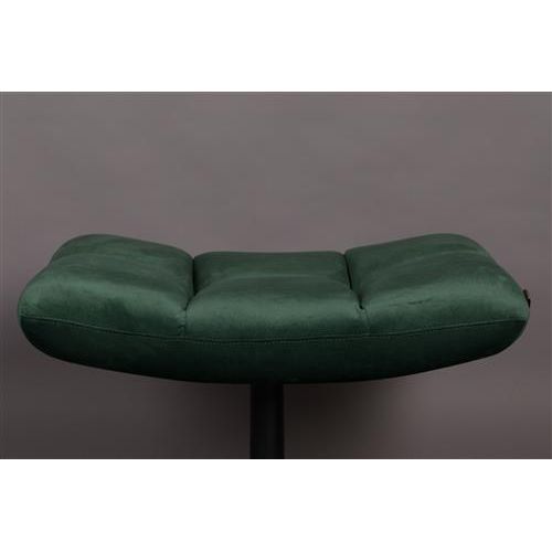 Footstool bar velvet green