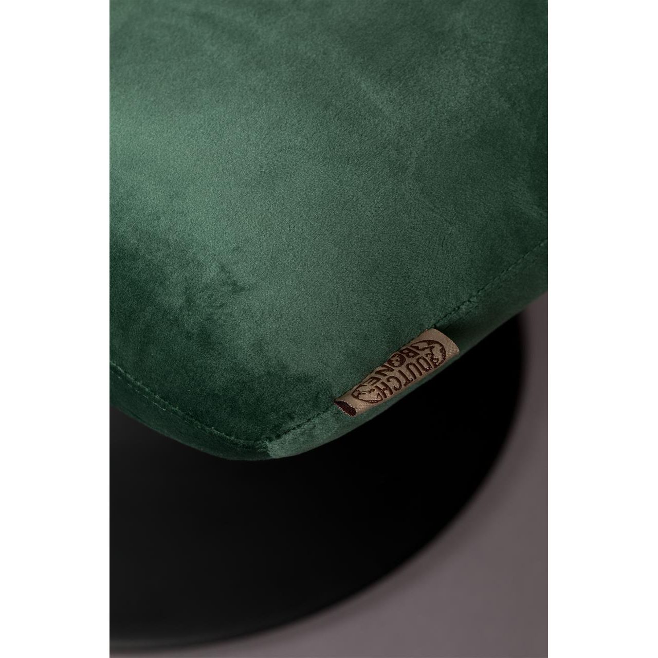 Footstool bar velvet green