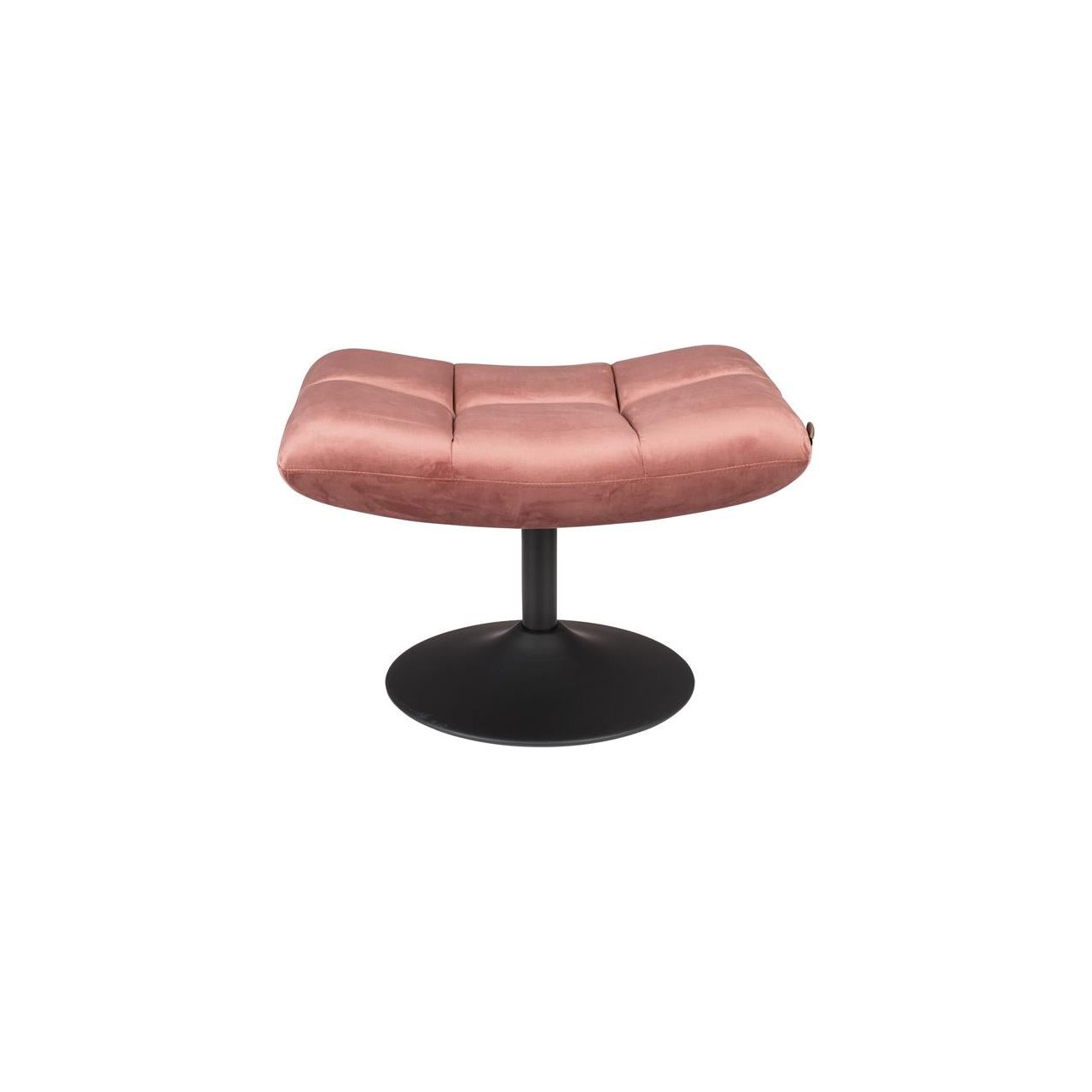 Footstool bar velvet old pink