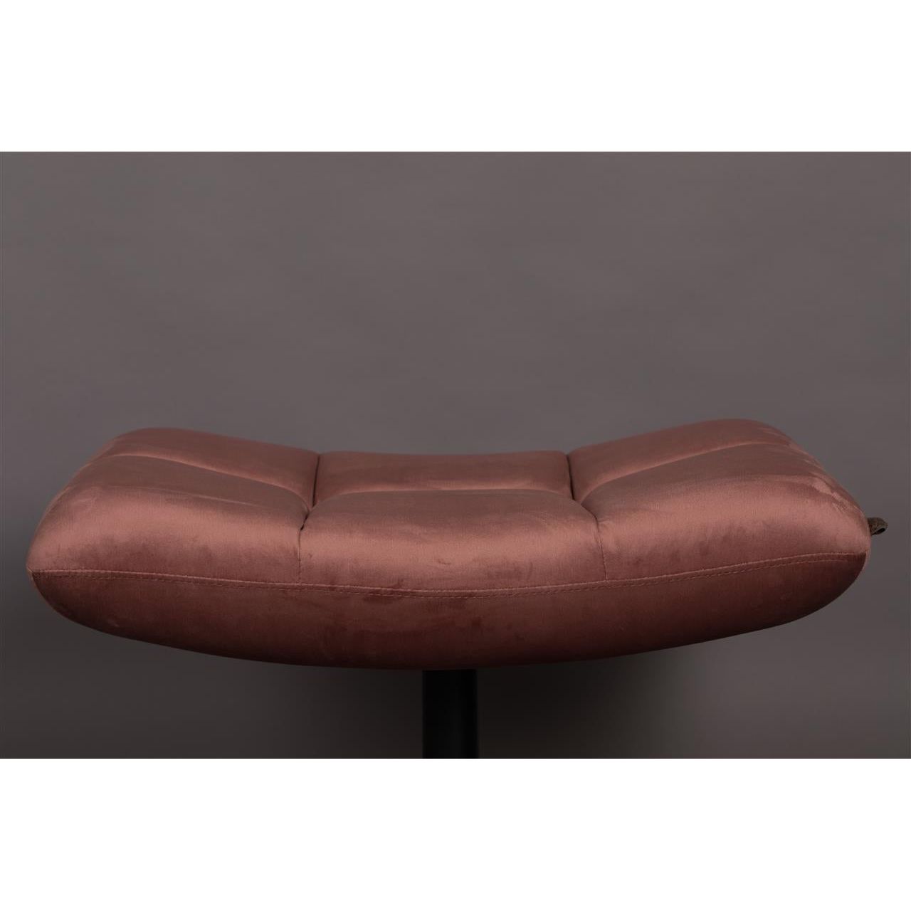 Footstool bar velvet old pink