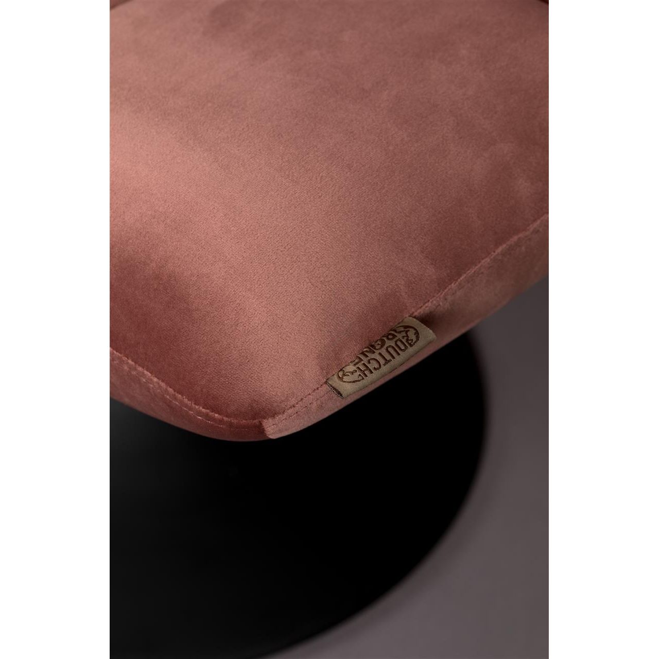 Footstool bar velvet old pink