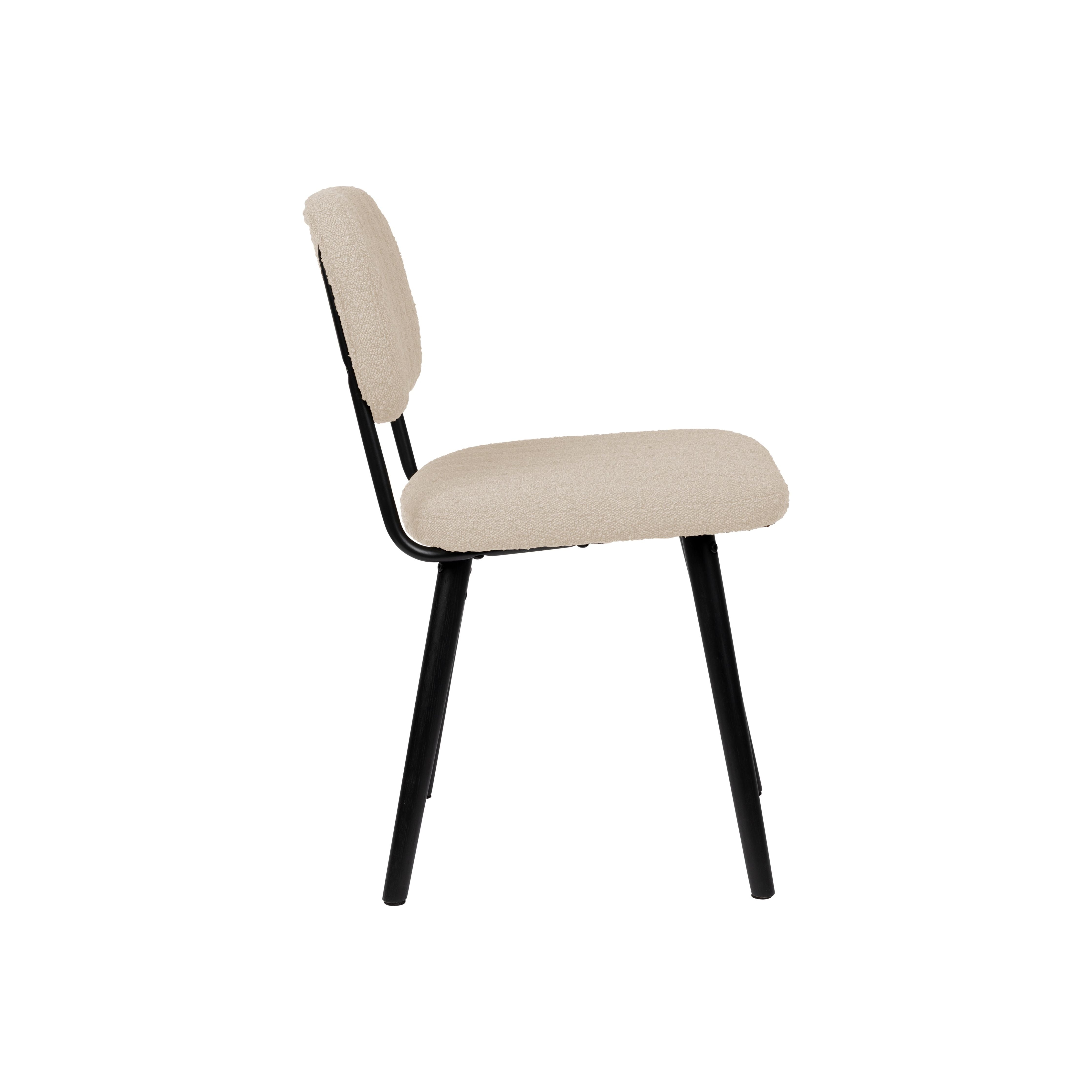 Chair jake off white bouclé