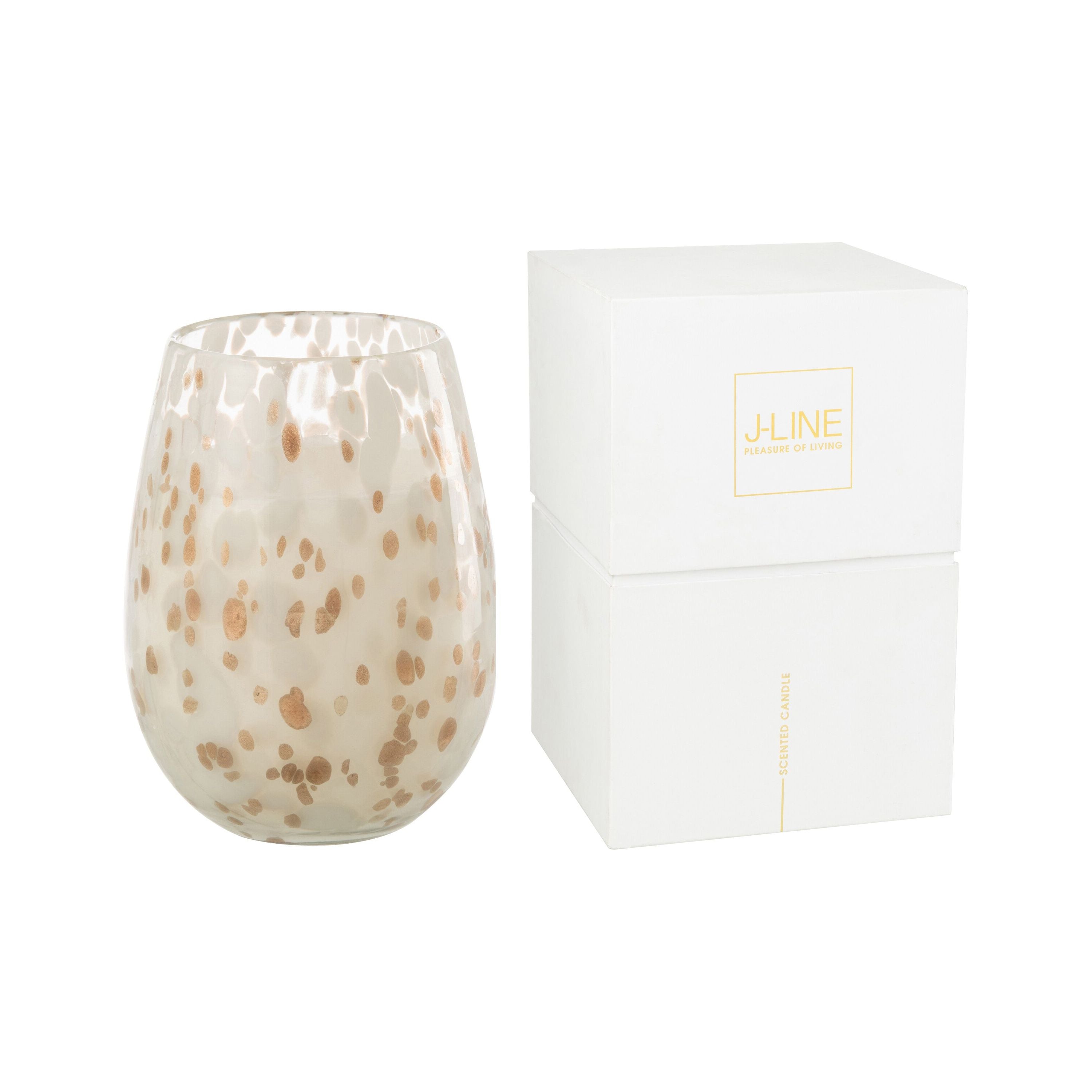 Scented candle Mia White/mix Glass Large