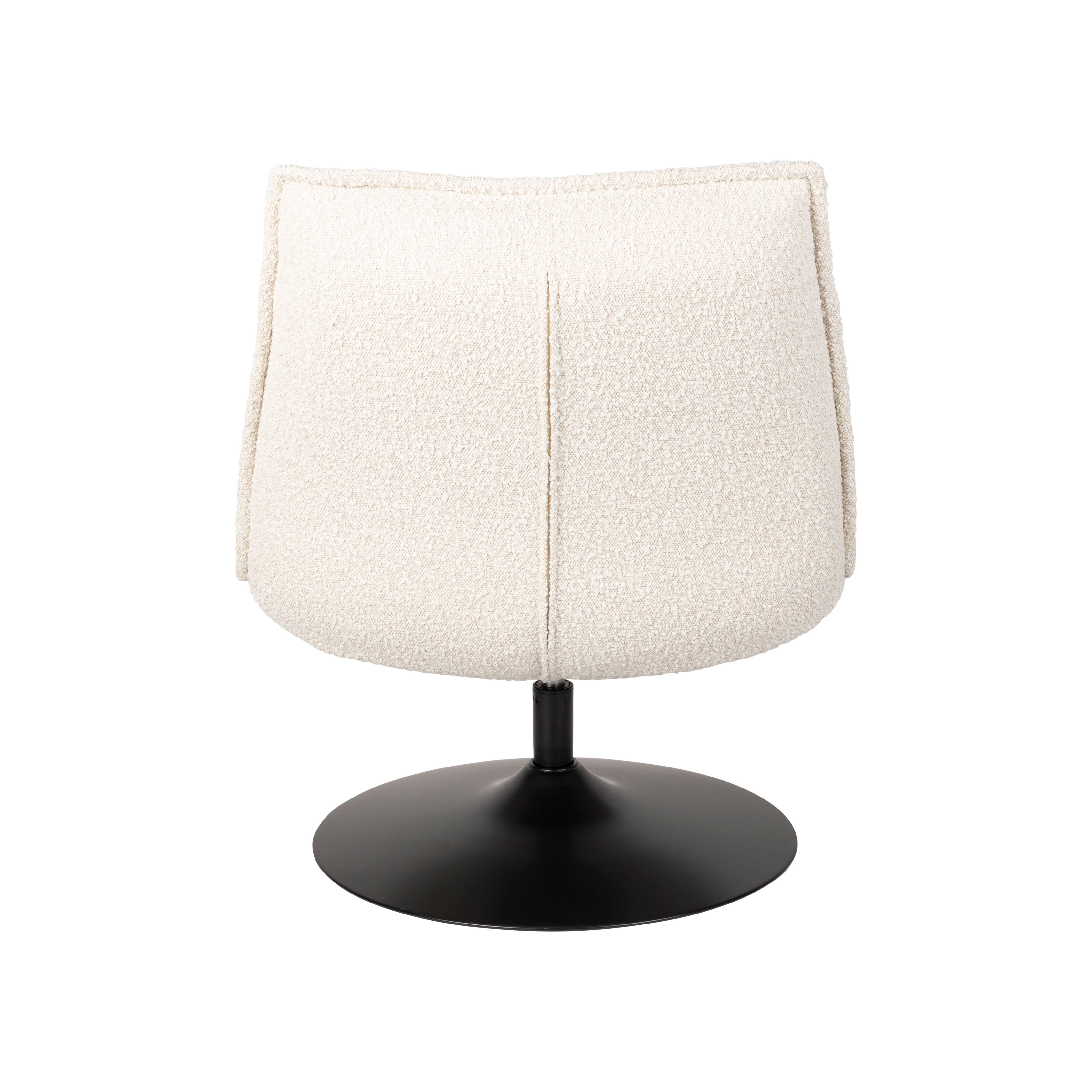 Fauteuil jax off white bouclé