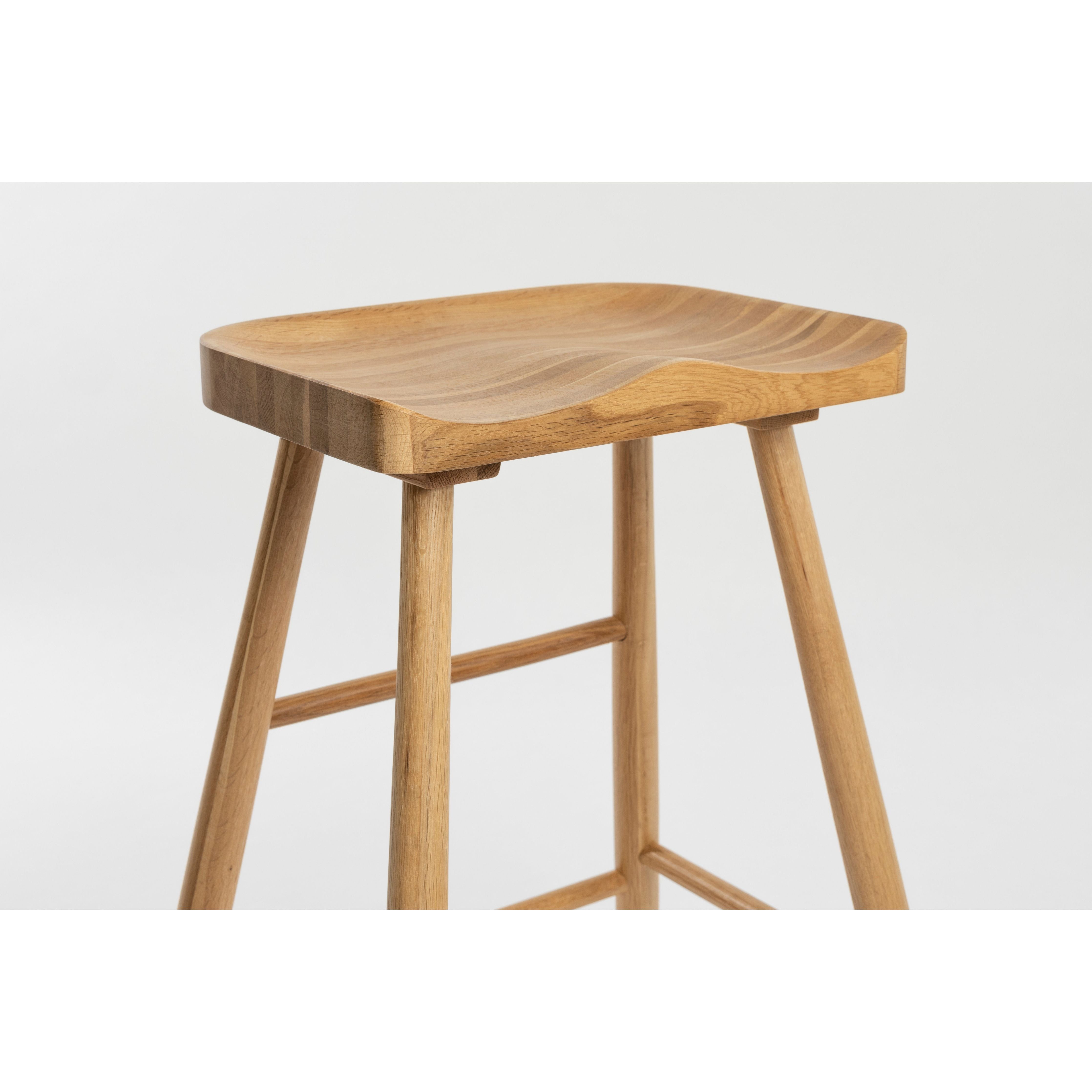 Bar stool from natural