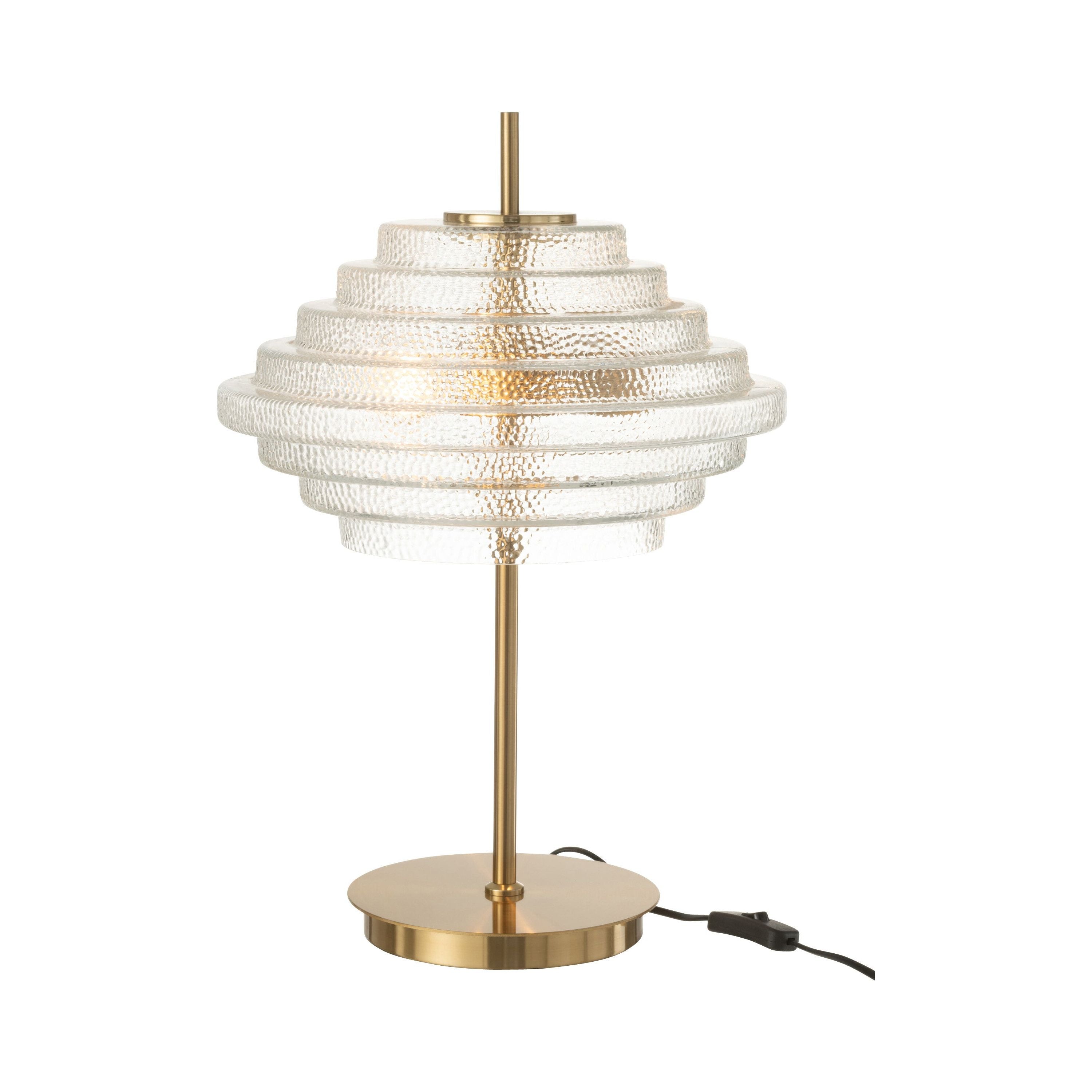 Table lamp LED Gold Metal/glass Translucent