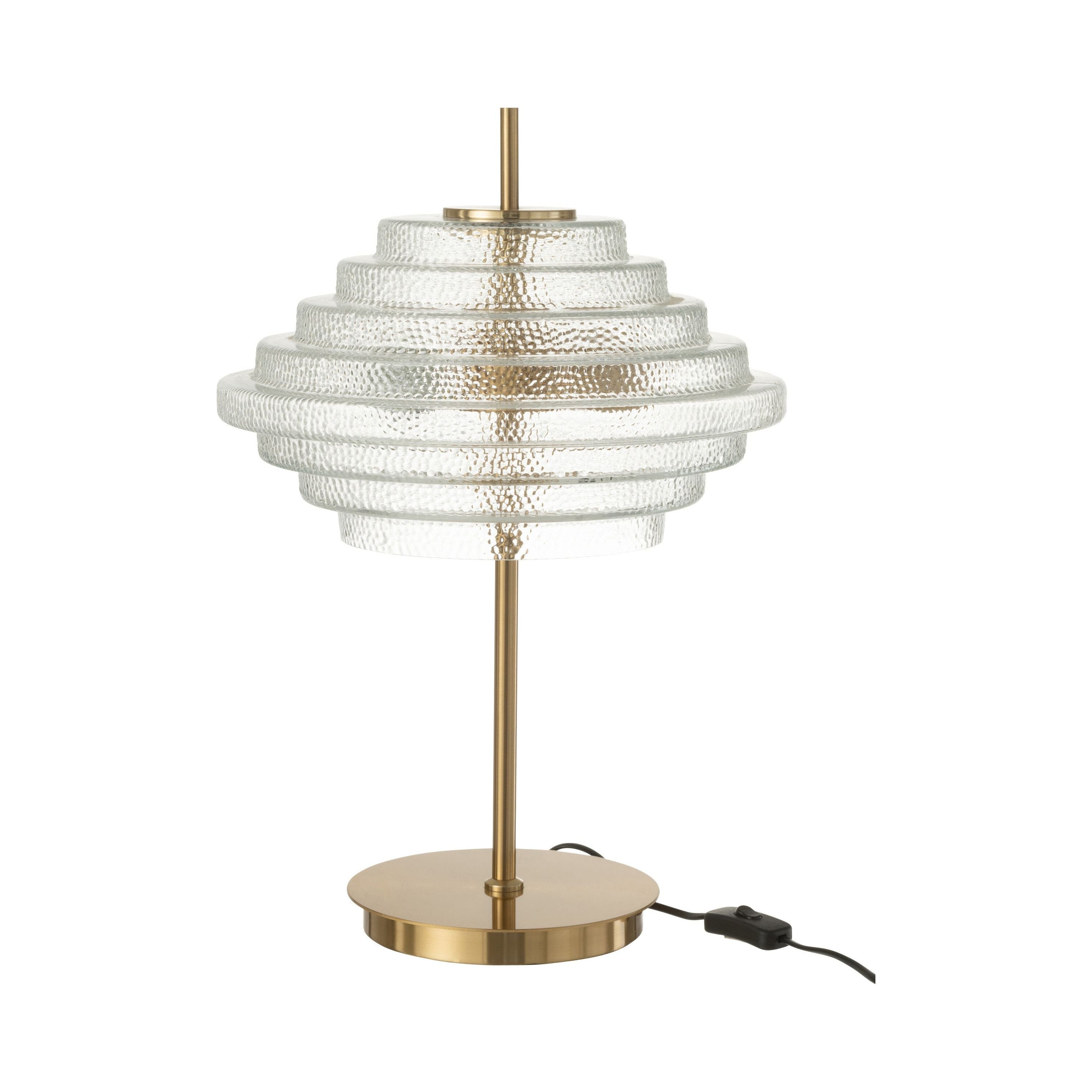 Table lamp LED Gold Metal/glass Translucent