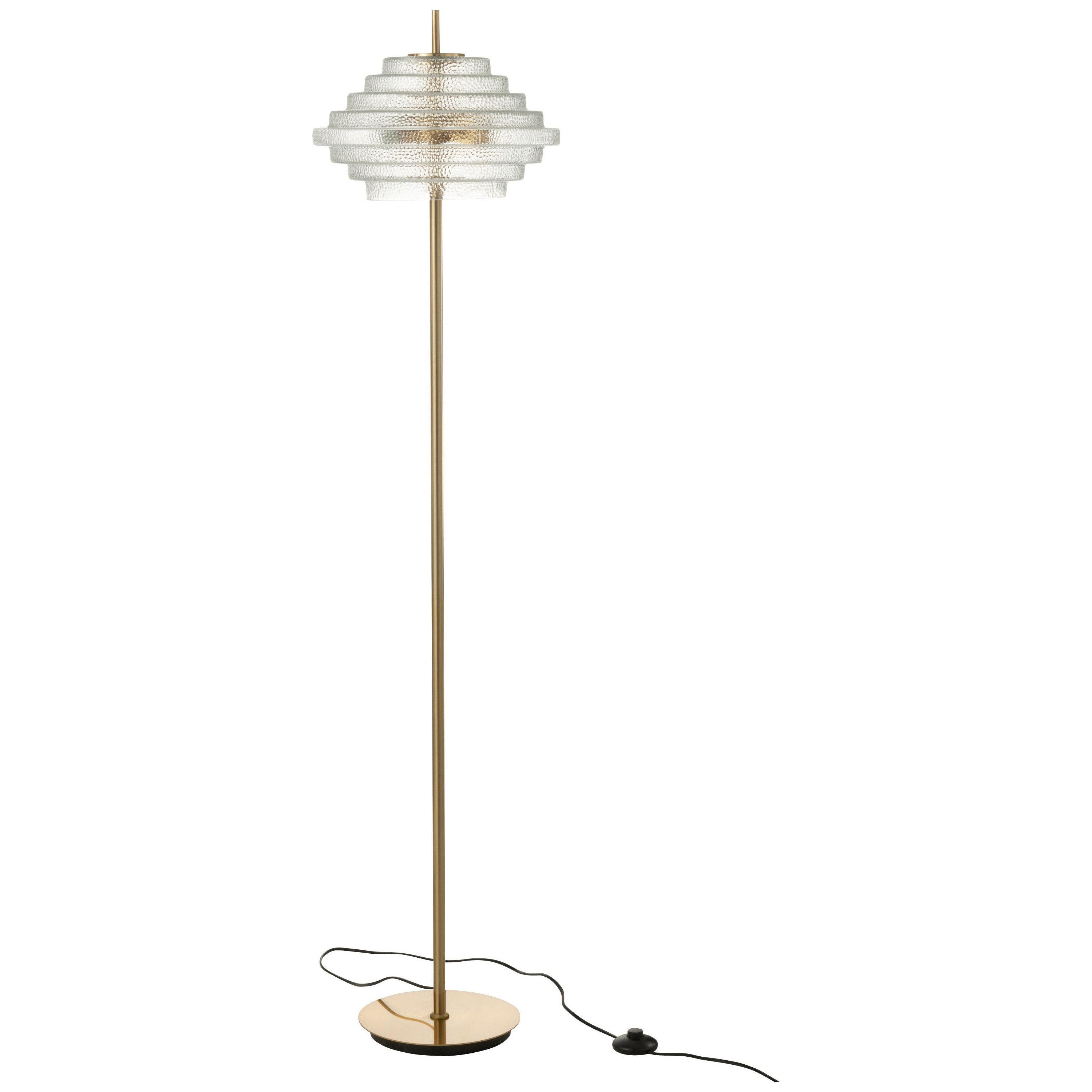 Foot lamp LED Gold Metal/glass Translucent