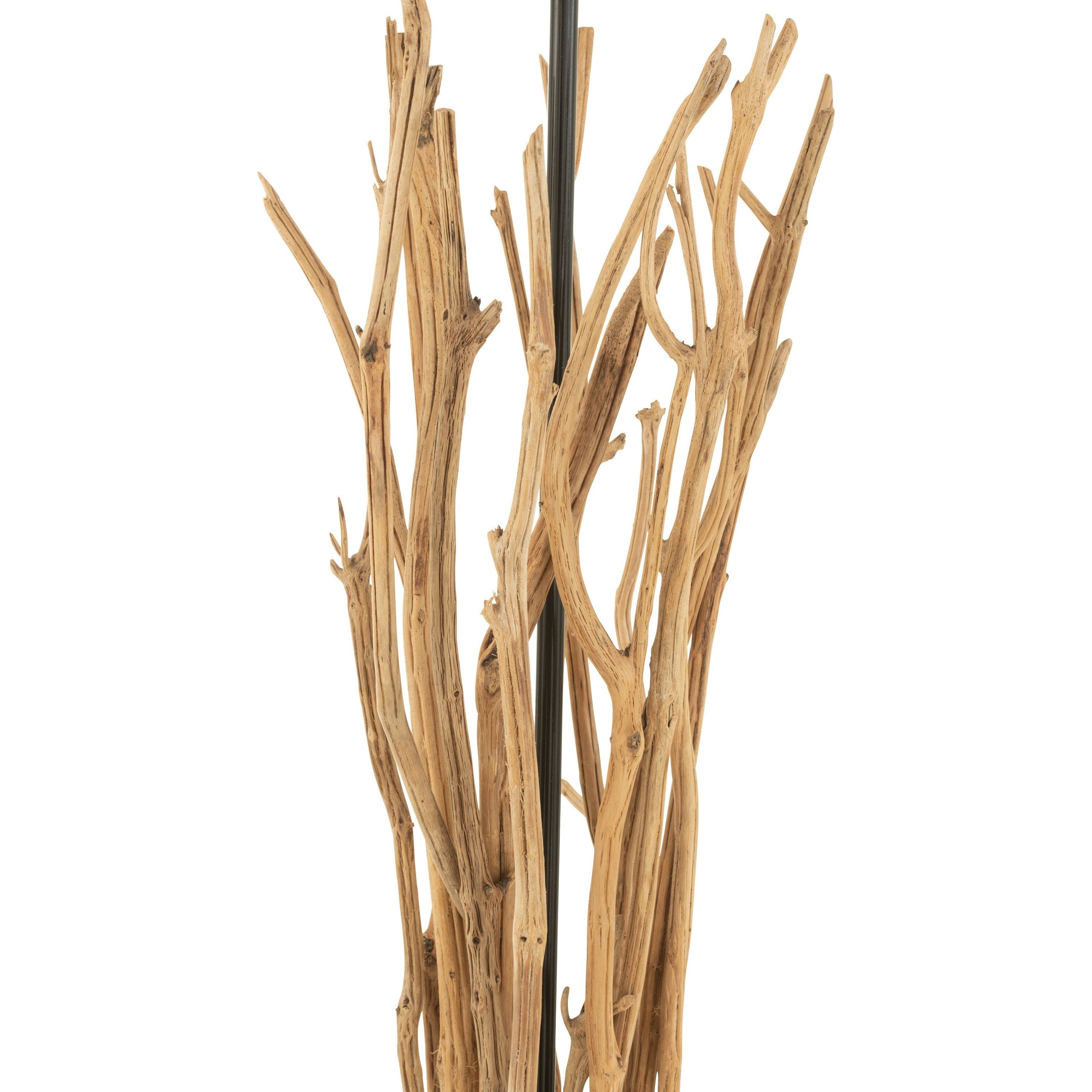 Standing Lamp Branches Chestnut Wood Natural