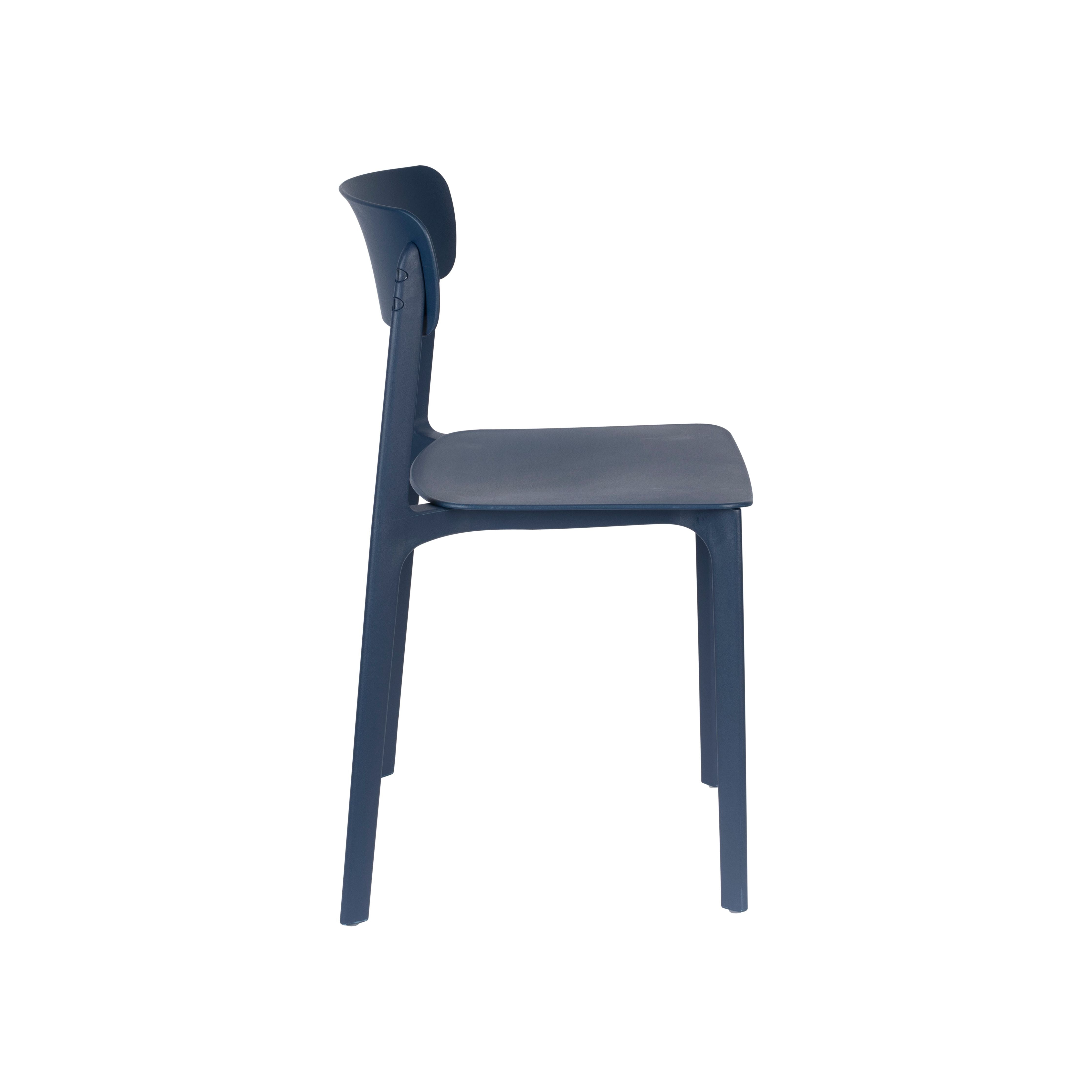 Chair clive dark blue | 4 pieces