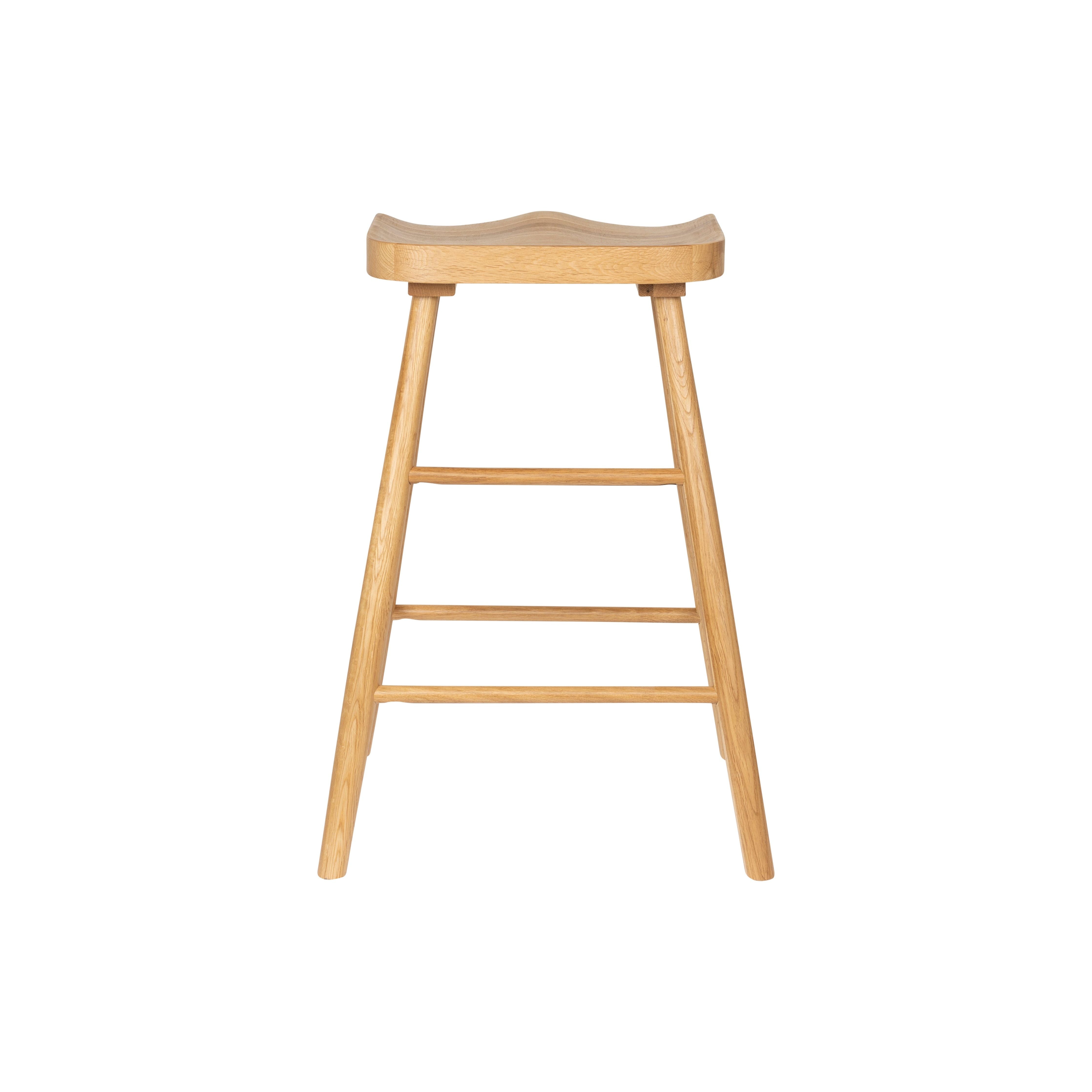Bar stool from natural