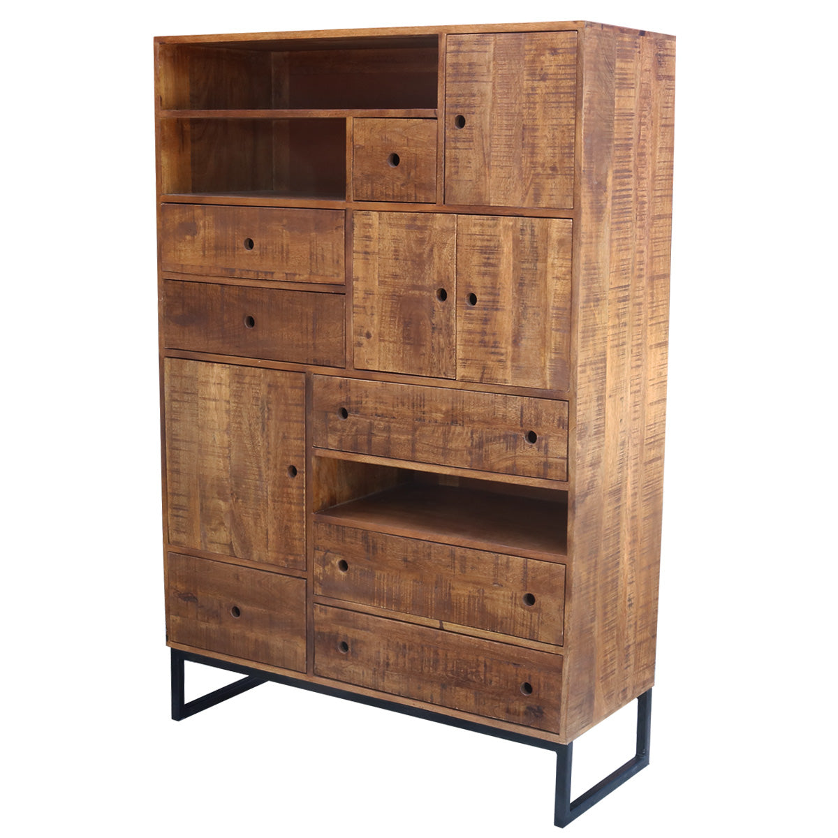 Kick Industrial wall cabinet with drawers Adam