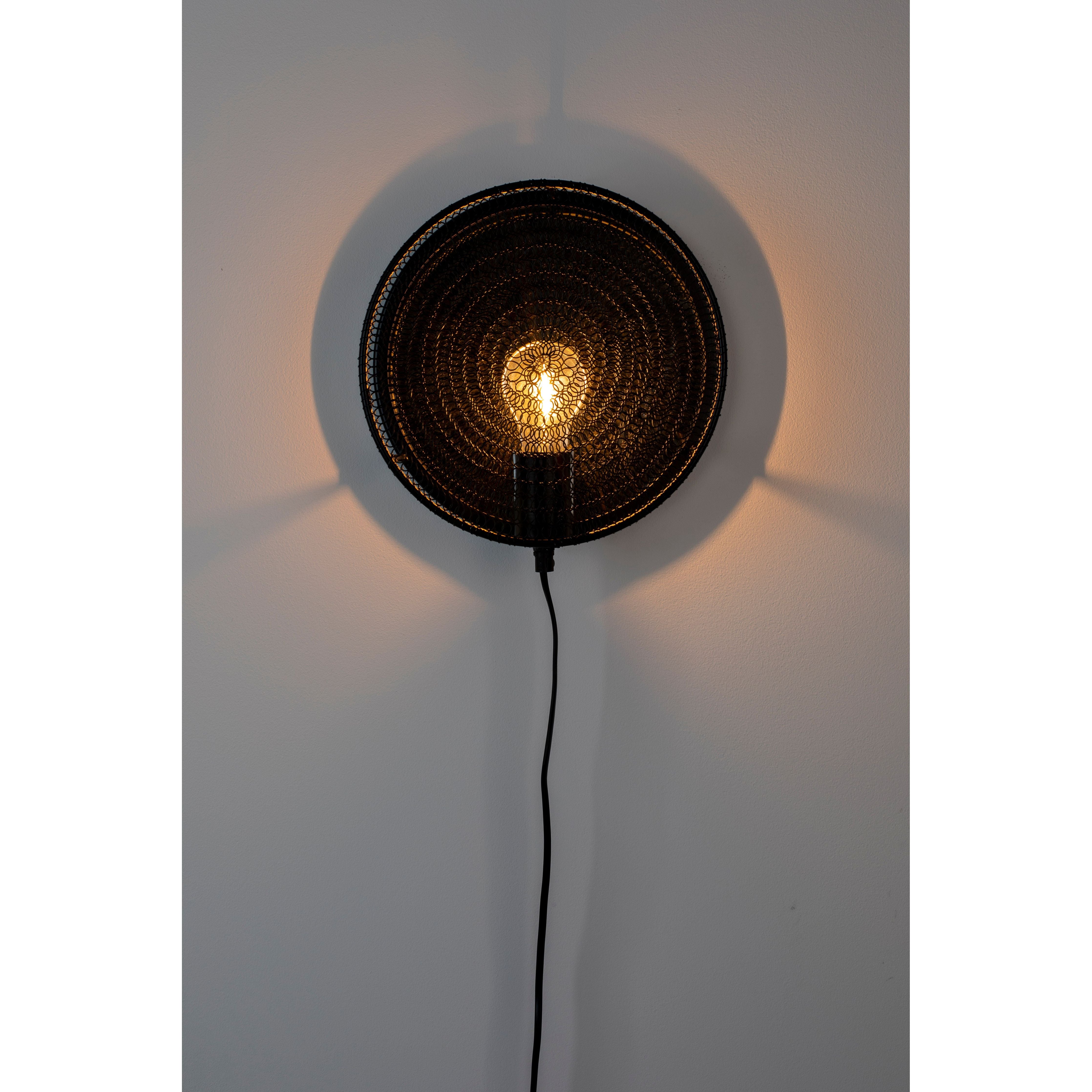 Wandlamp lea black