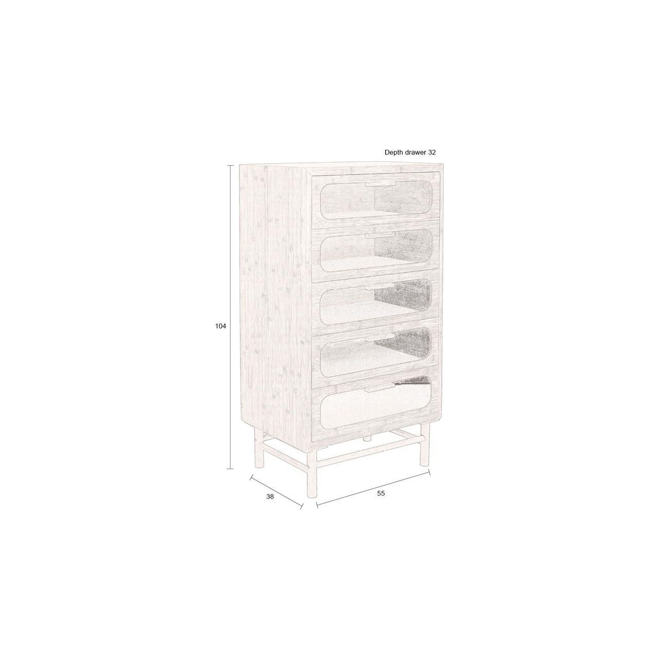 Drawer caroun high