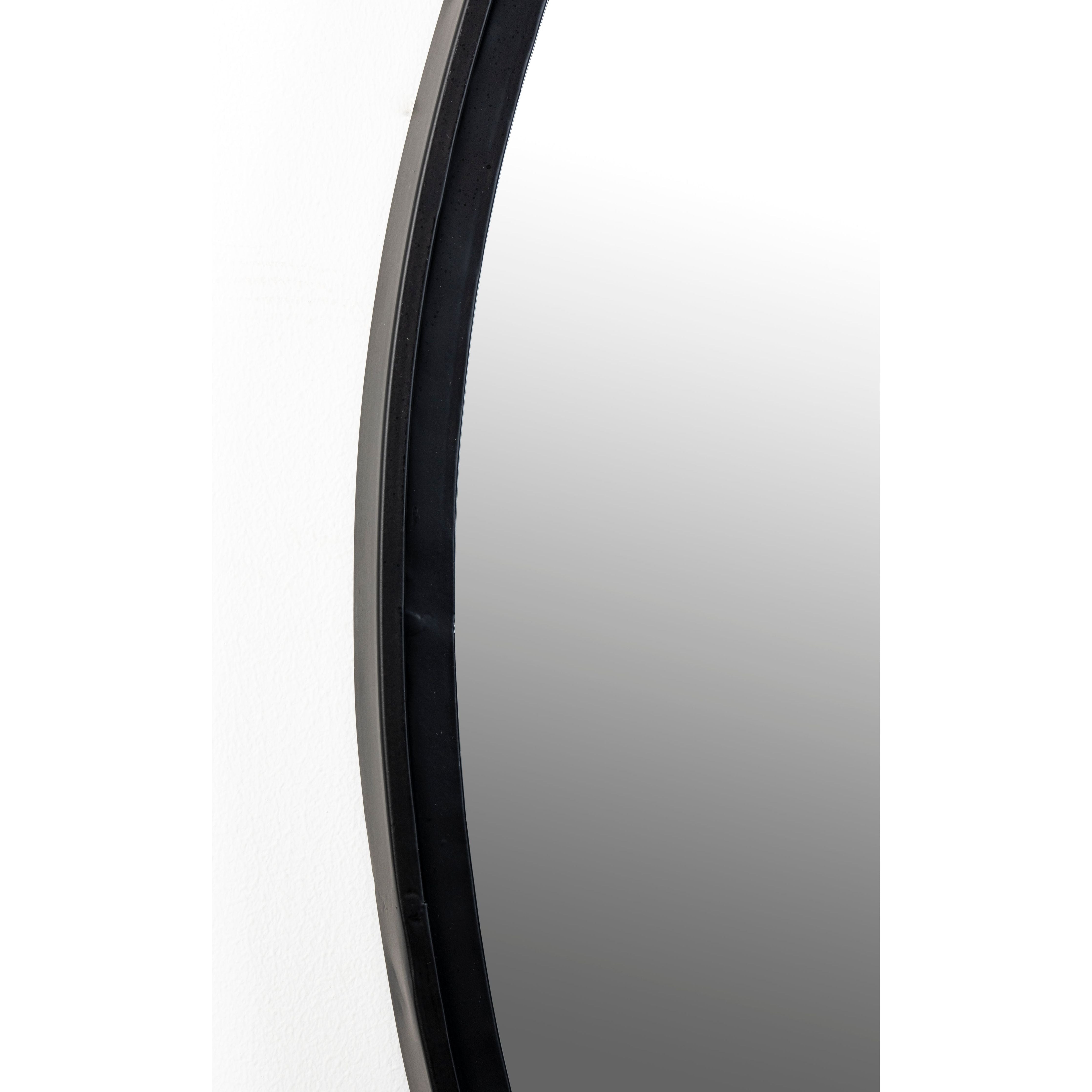 Mirror matz oval m black