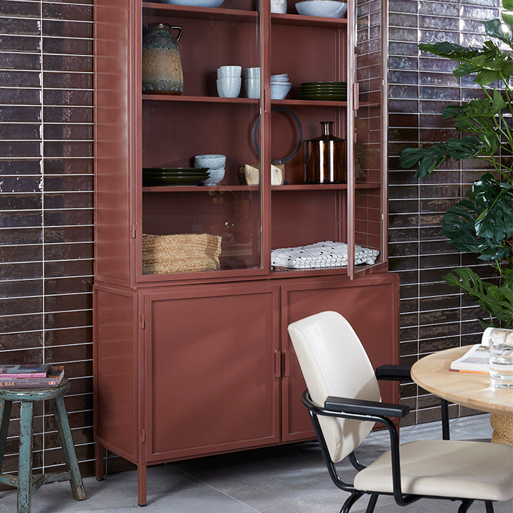 Vitrinekast garland – zand