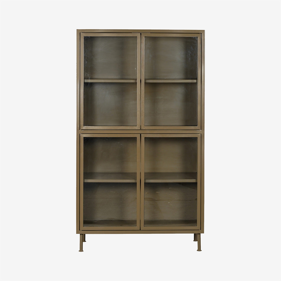Vitrinekast sutton – olive green