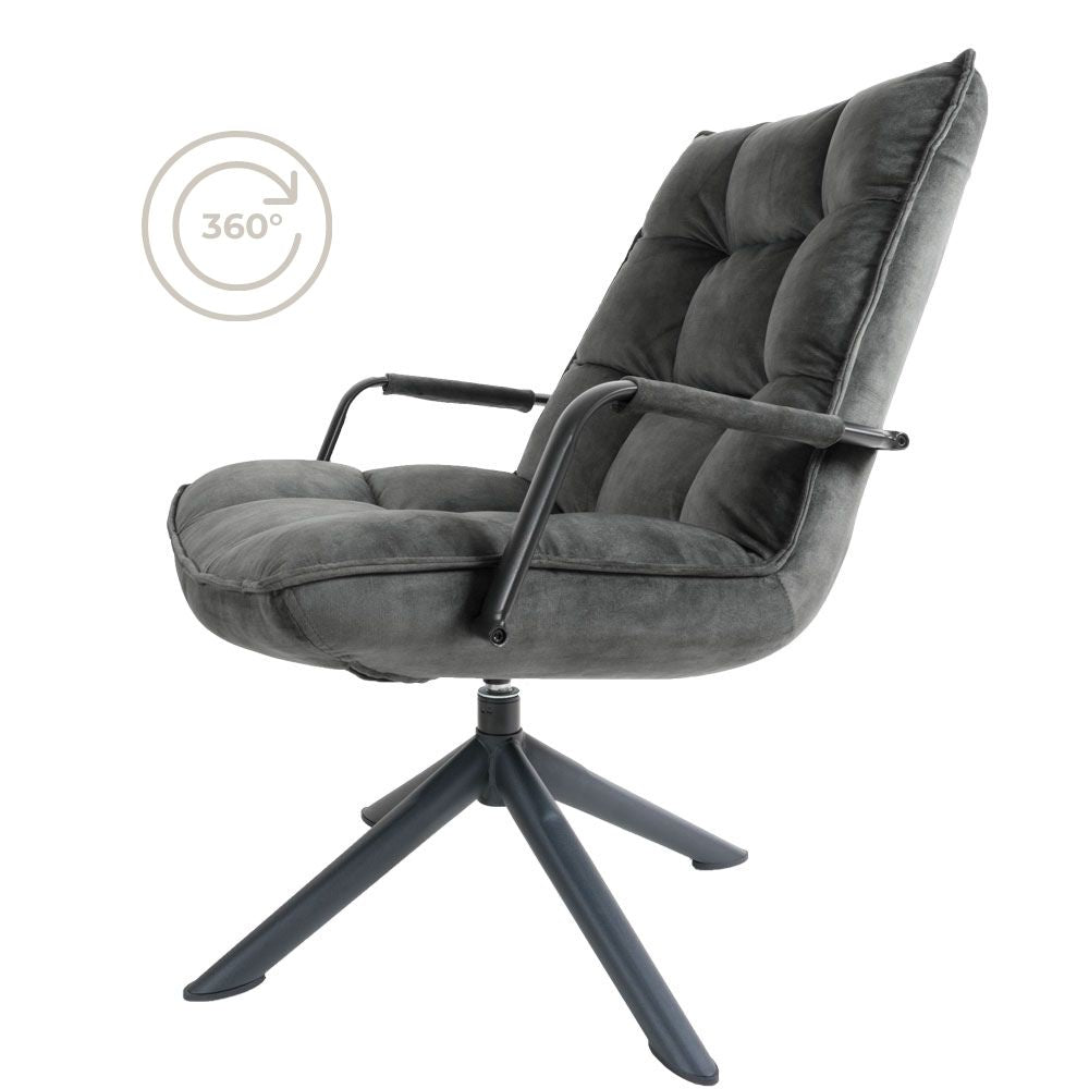 Fauteuil Dorus arm adore velvet